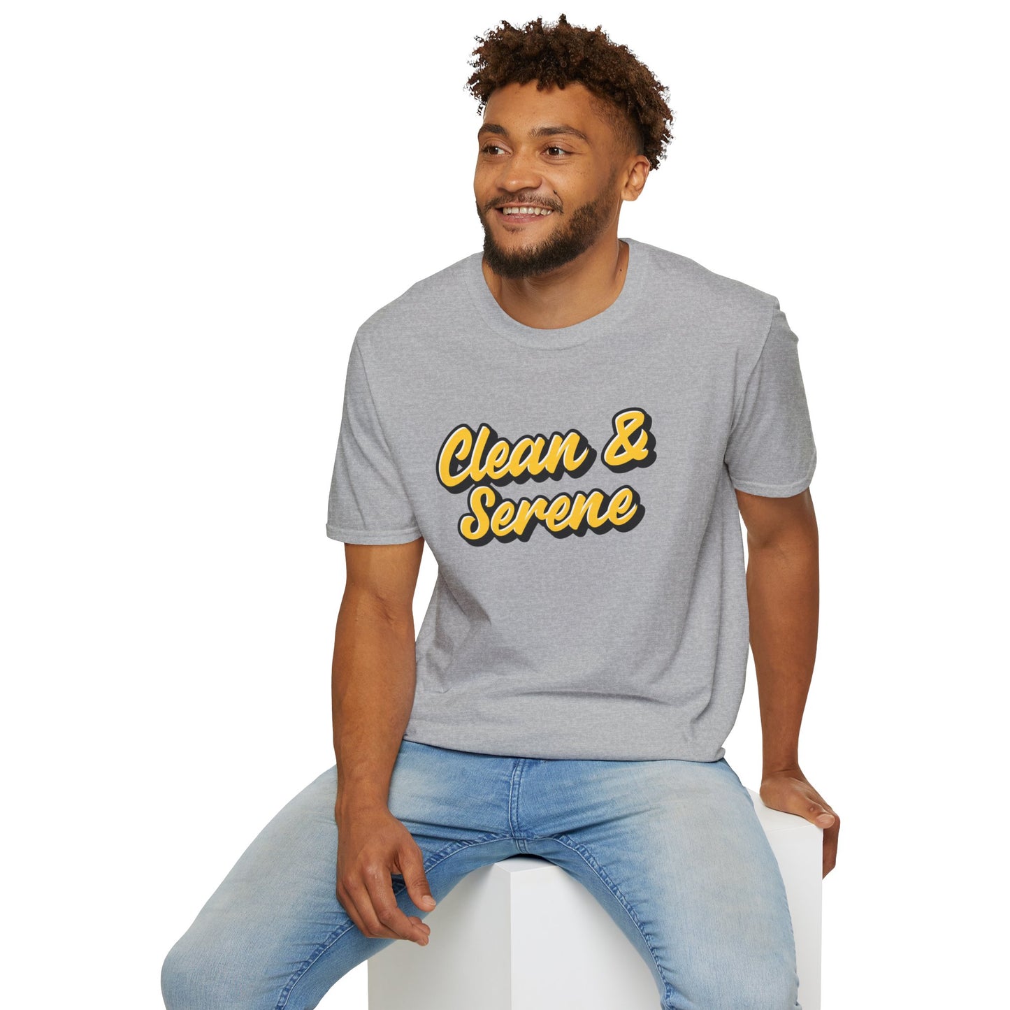 Clean and Serene Unisex Softstyle T-Shirt
