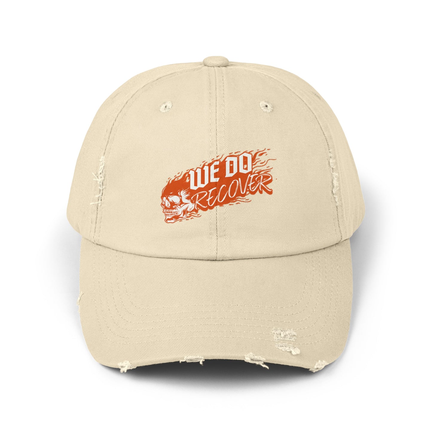 We Do Recover Unisex Distressed Cap