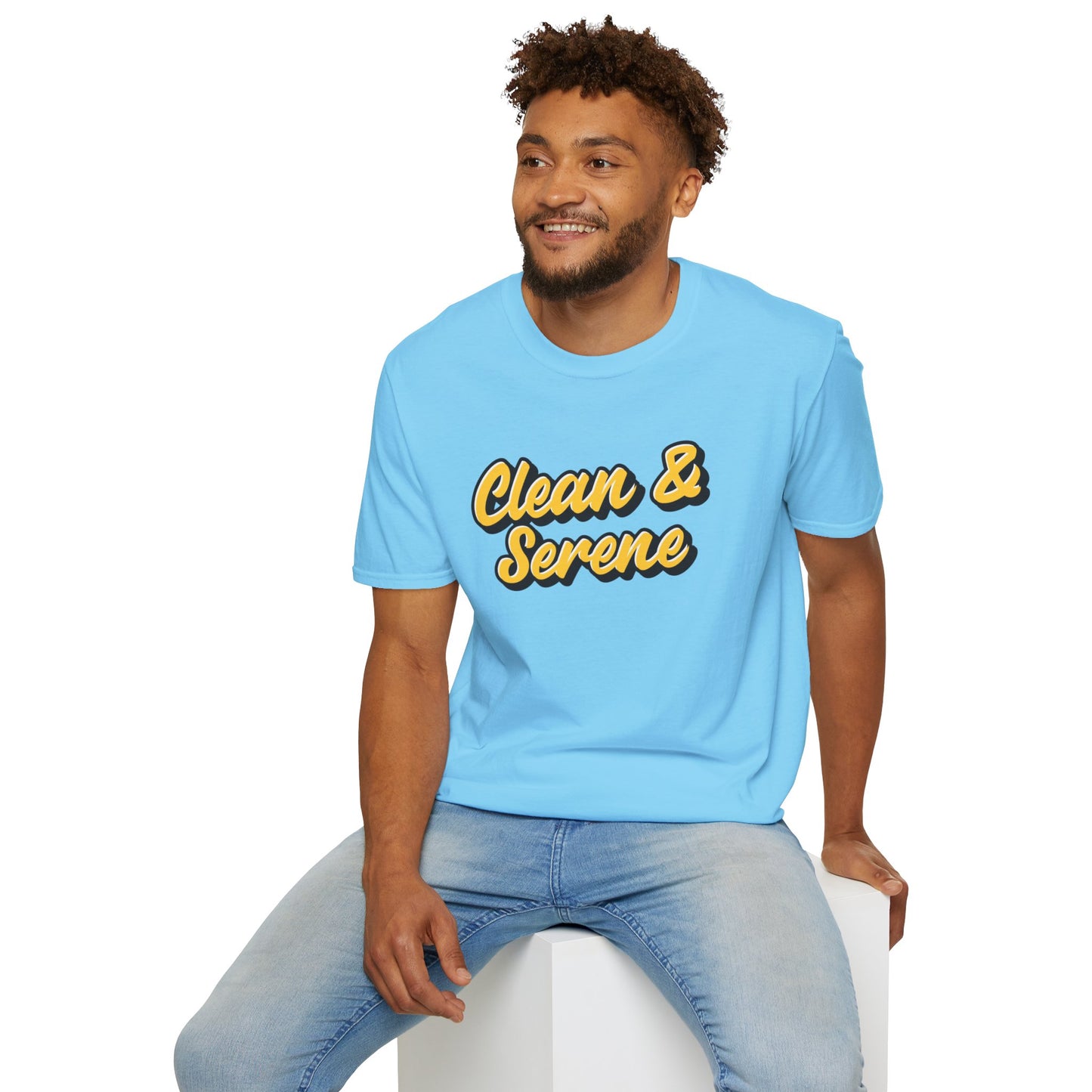 Clean and Serene Unisex Softstyle T-Shirt