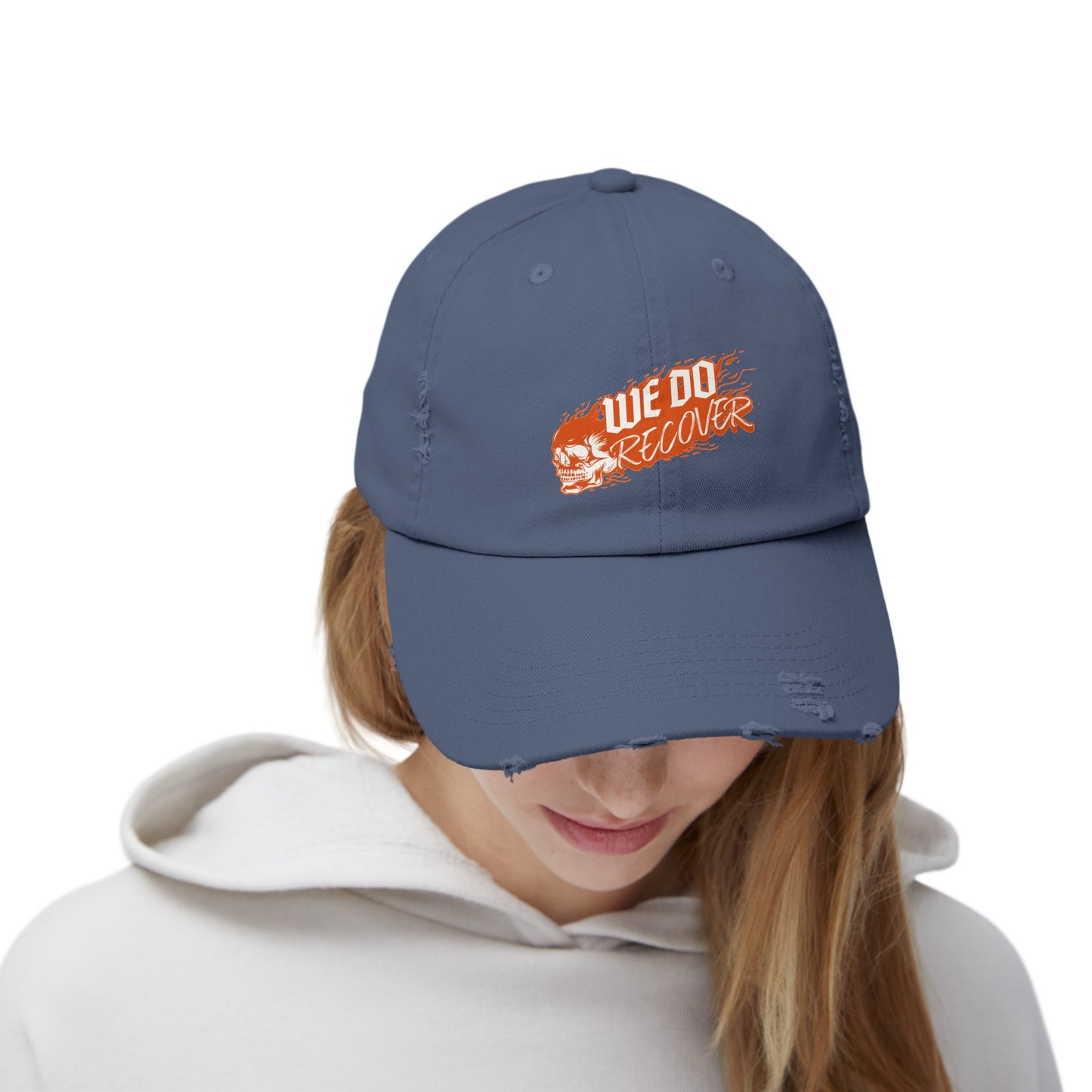 We Do Recover Unisex Distressed Cap