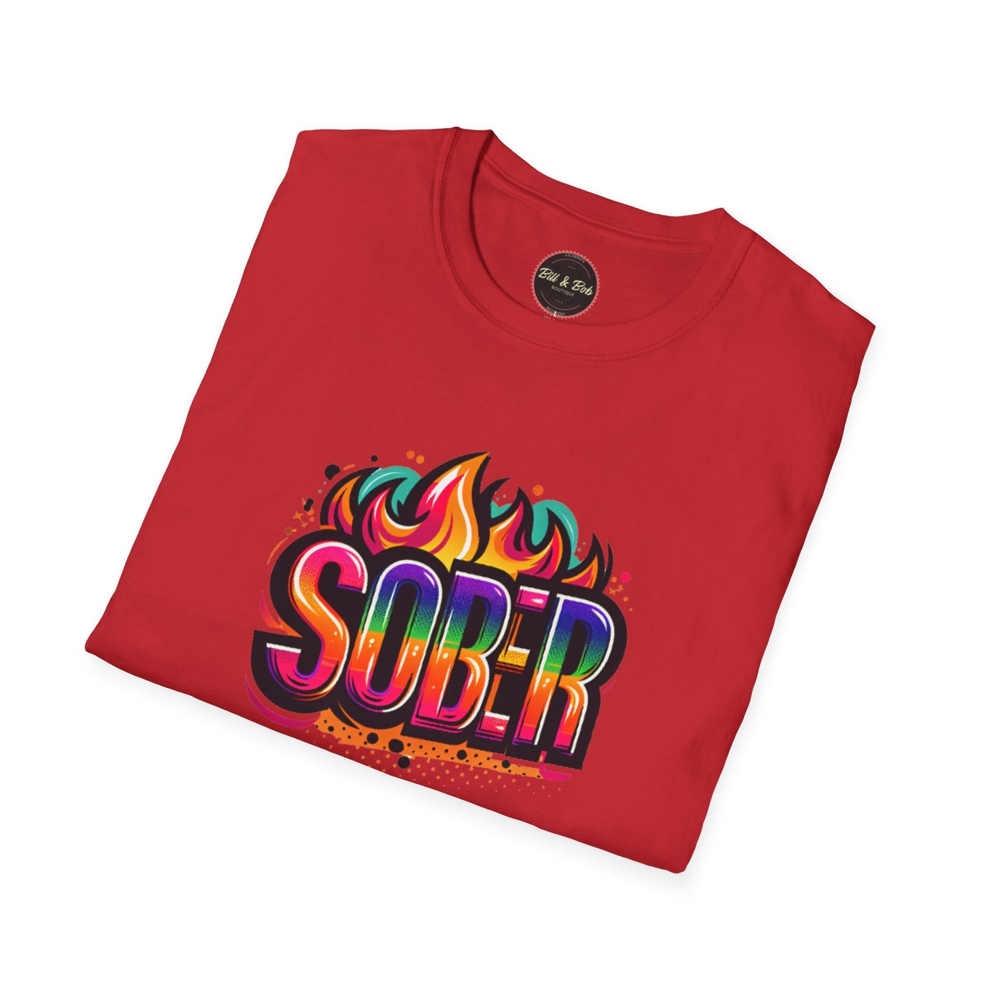 Sober Flames Unisex Softstyle T-Shirt