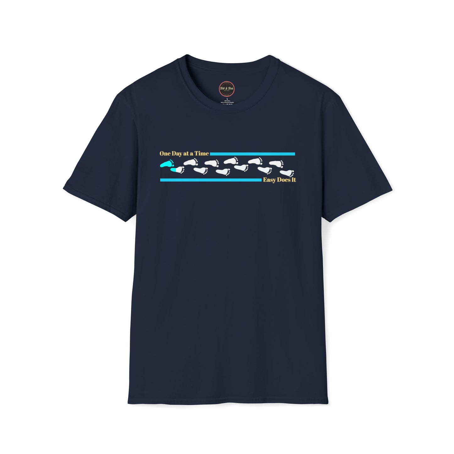Footprints: 12 Steps Unisex Softstyle T-Shirt