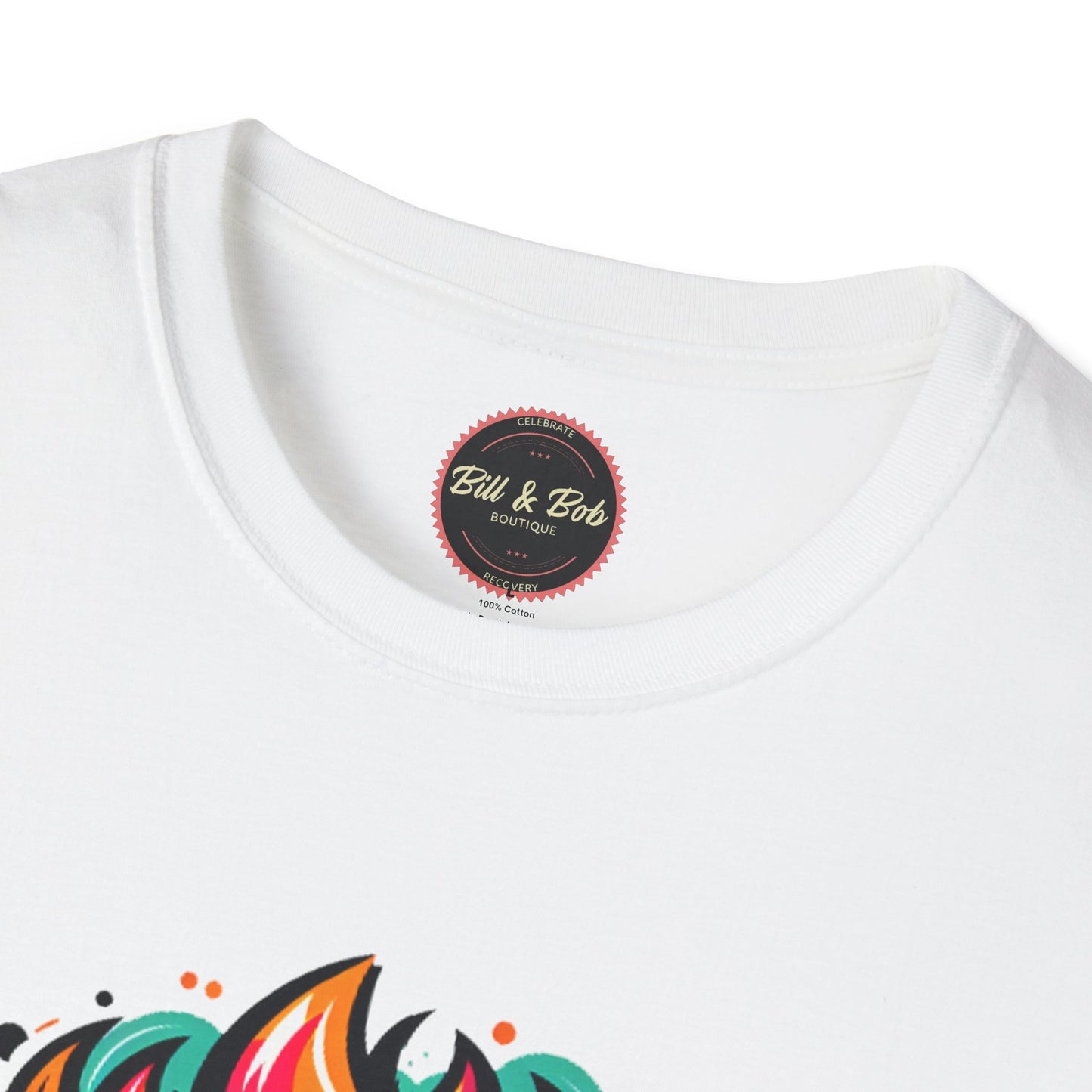 Sober Flames Unisex Softstyle T-Shirt