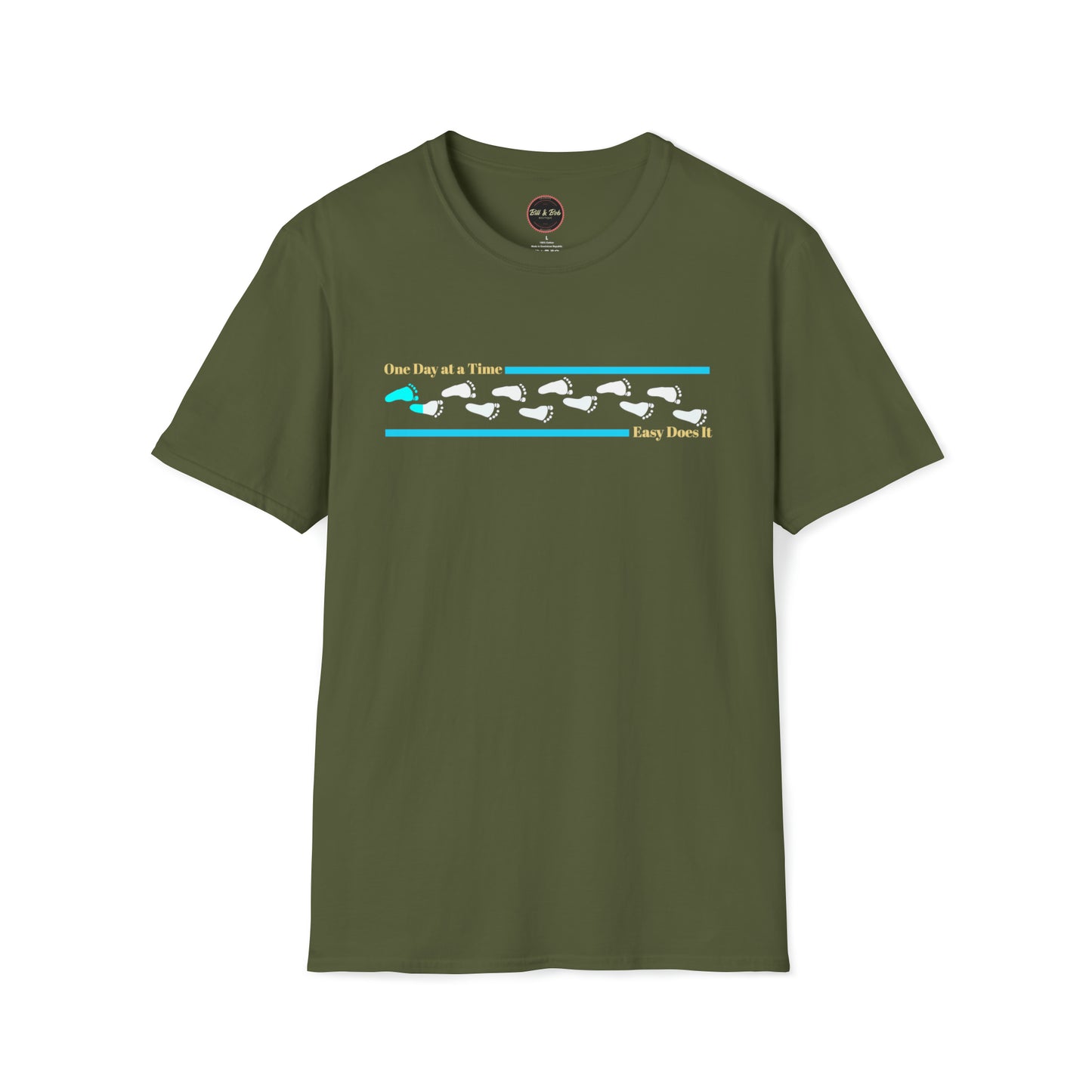 Footprints: 12 Steps Unisex Softstyle T-Shirt