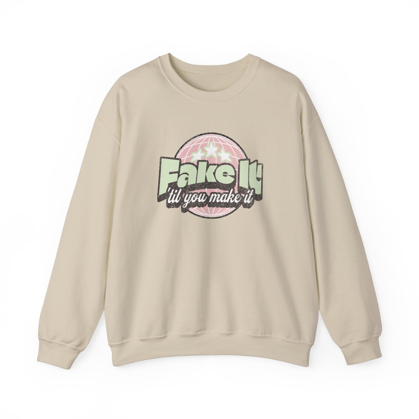 Fake it til you Make it Unisex Heavy Blend™ Crewneck Sweatshirt