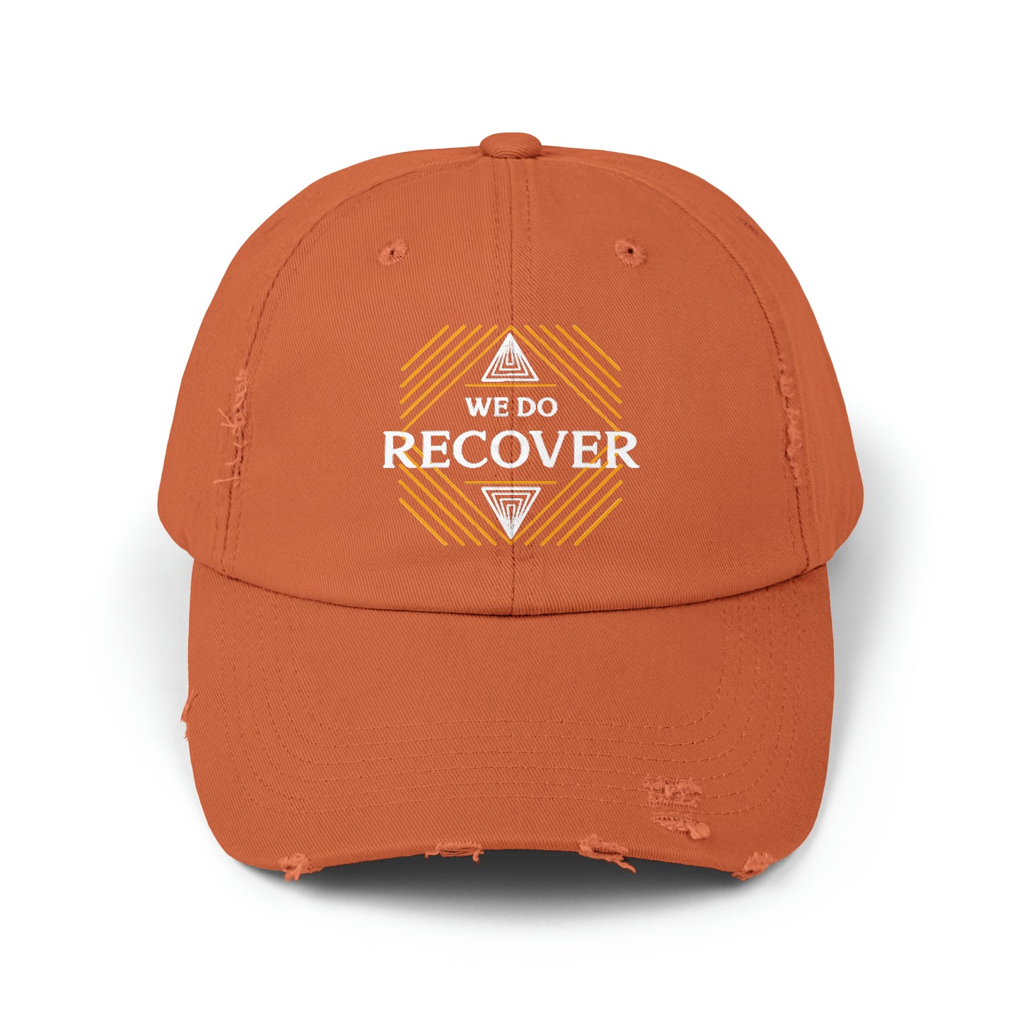 We Do Recover Unisex Distressed Cap