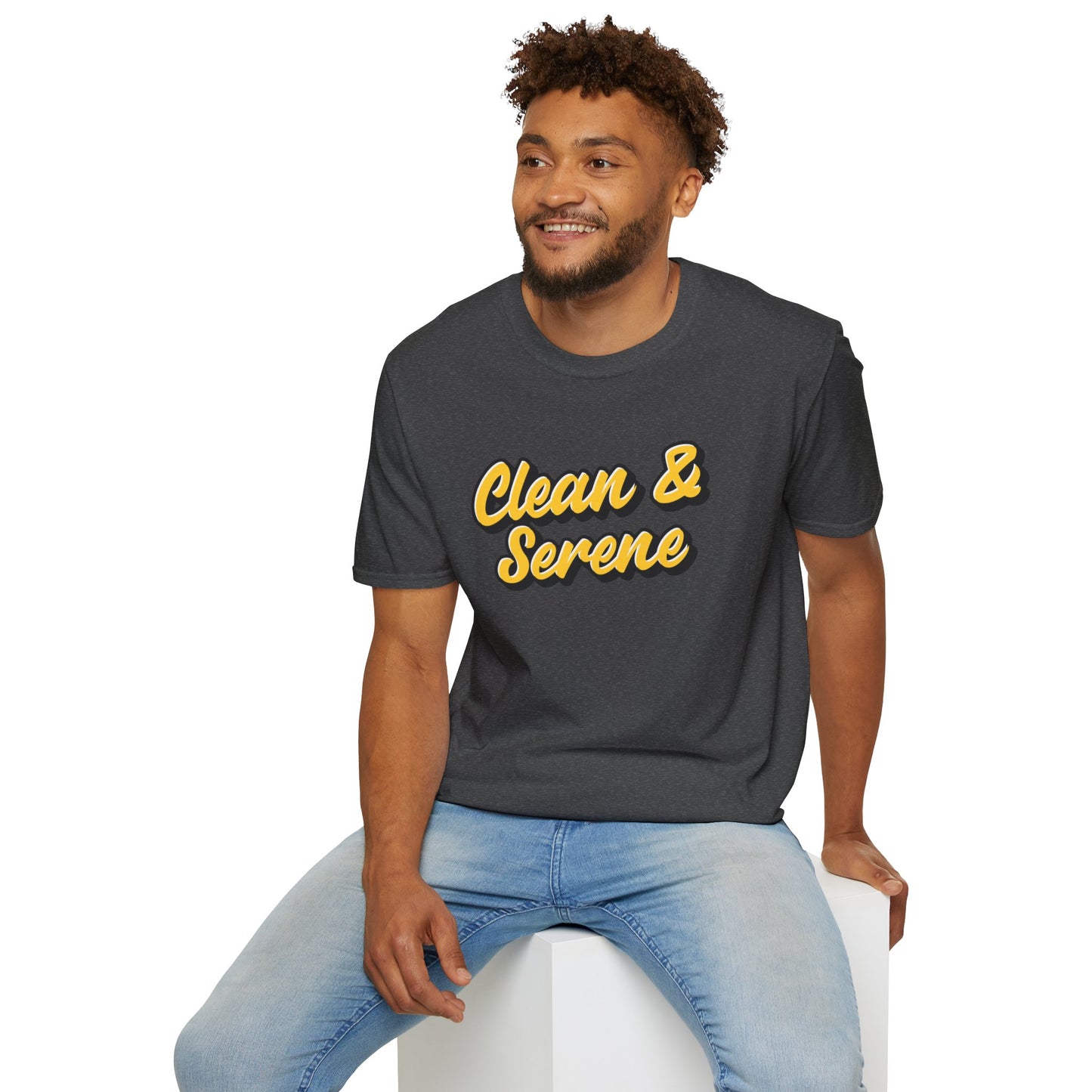 Clean and Serene Unisex Softstyle T-Shirt