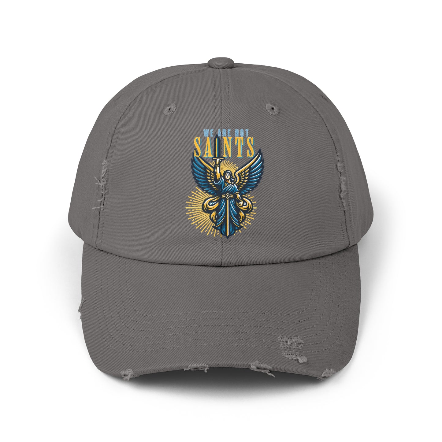 We Are Not Saints Unisex Distressed Cap