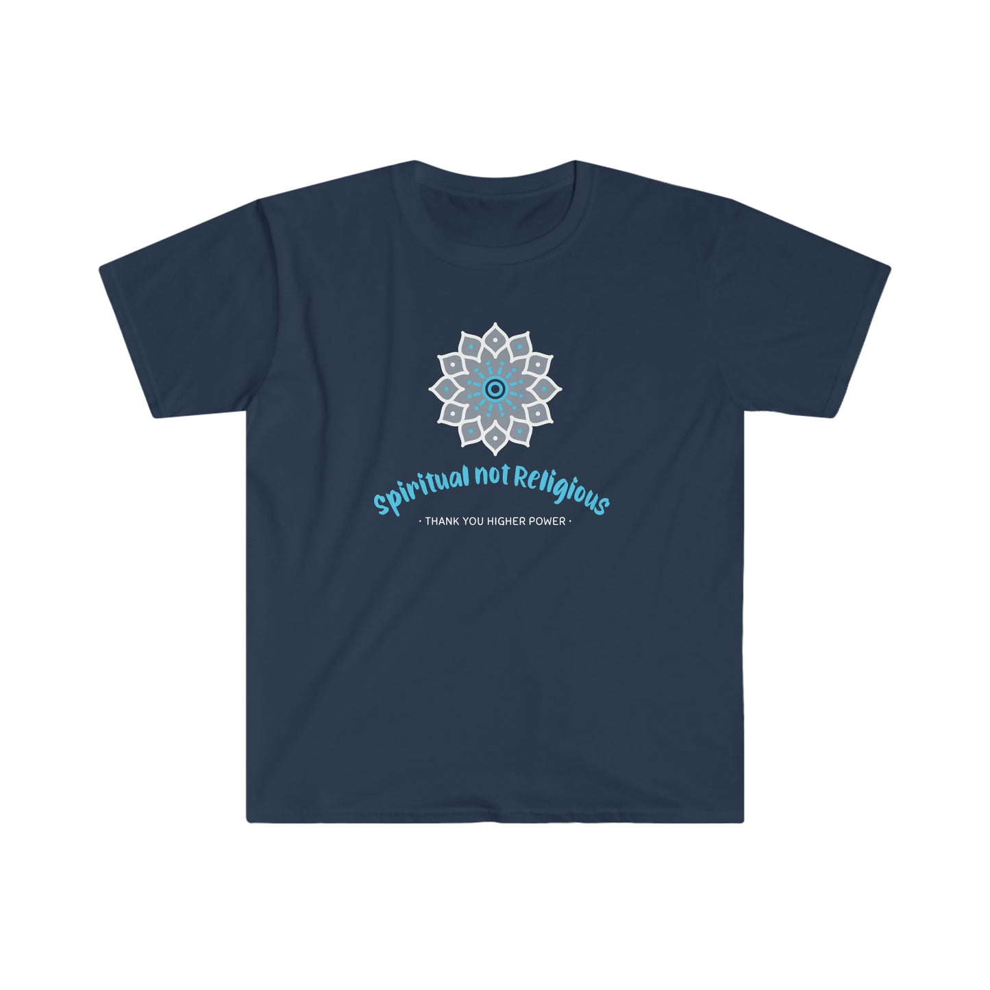Spiritual Not Religious Unisex Softstyle T-Shirt for sober people in recovery
