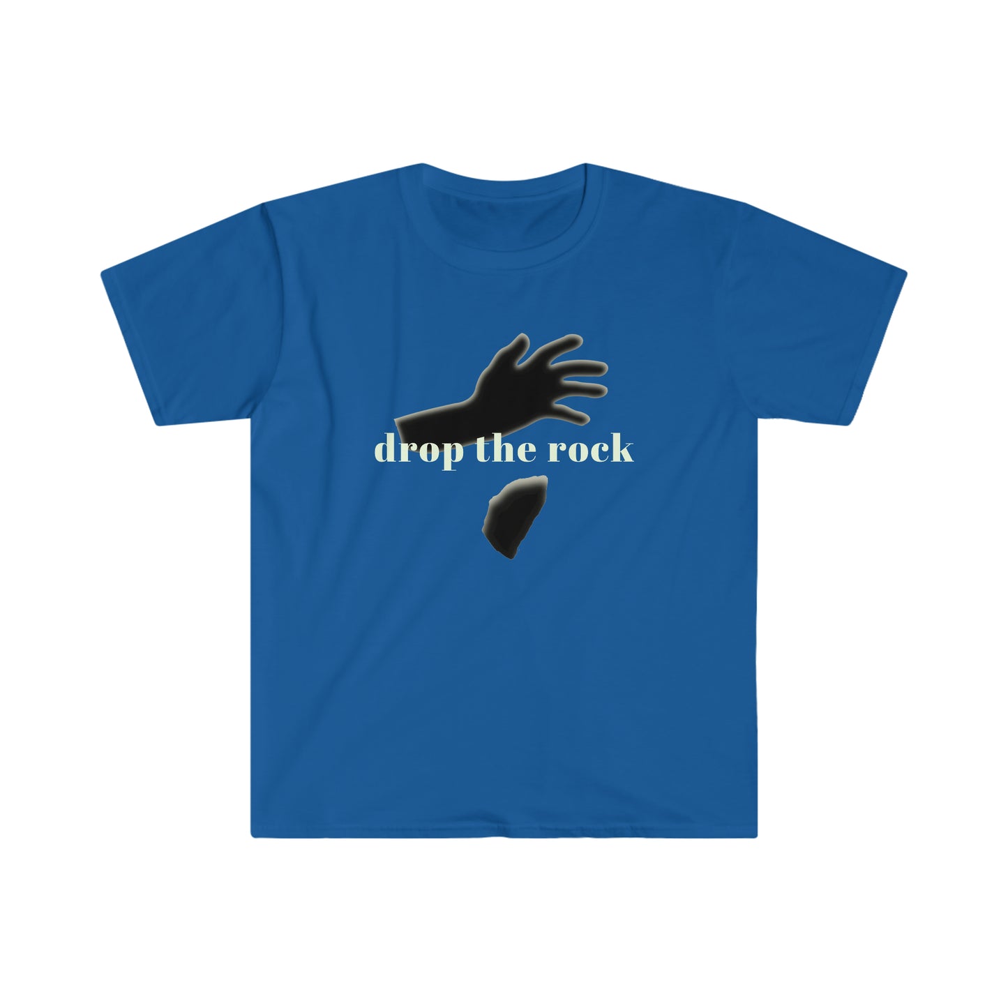 Drop the Rock Unisex Softstyle recovery T-Shirt for sober people
