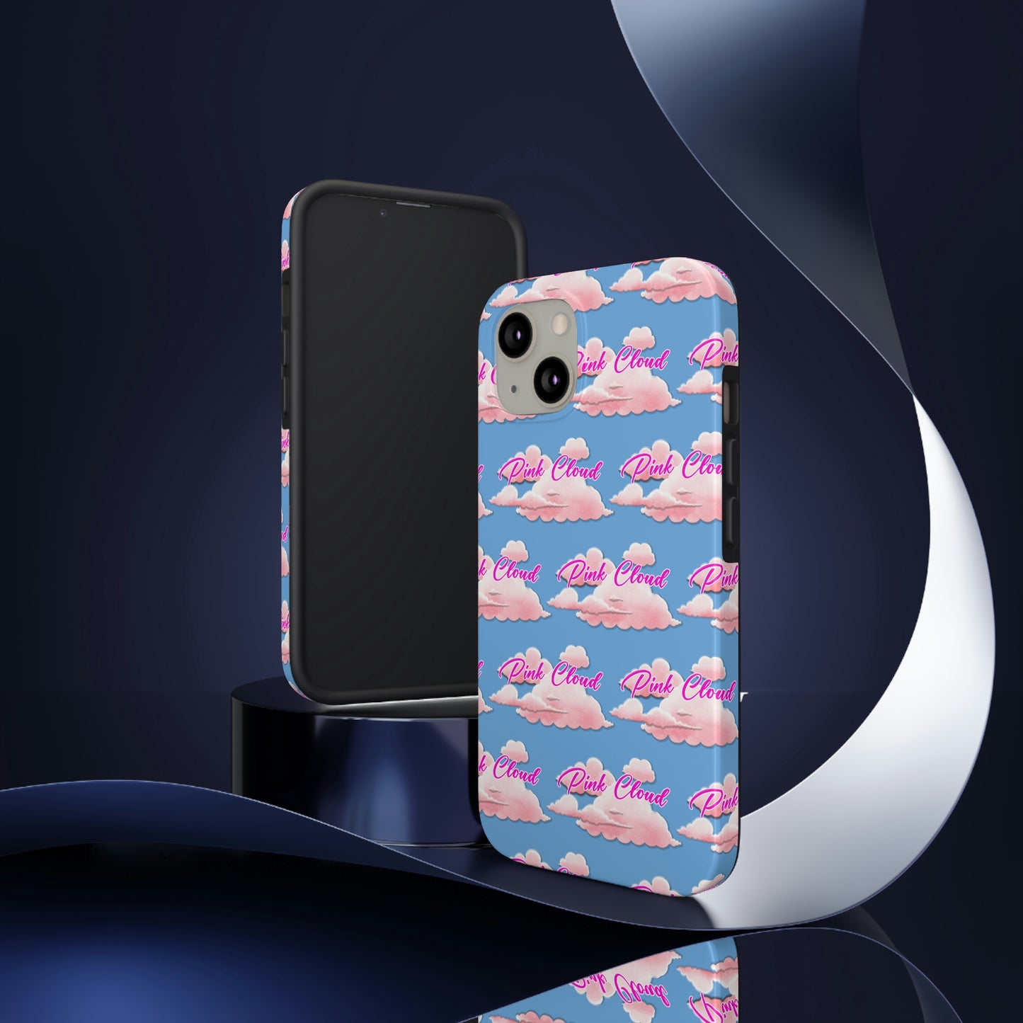 Pink Cloud tough Phone Case, Case-Mate for people in recovery