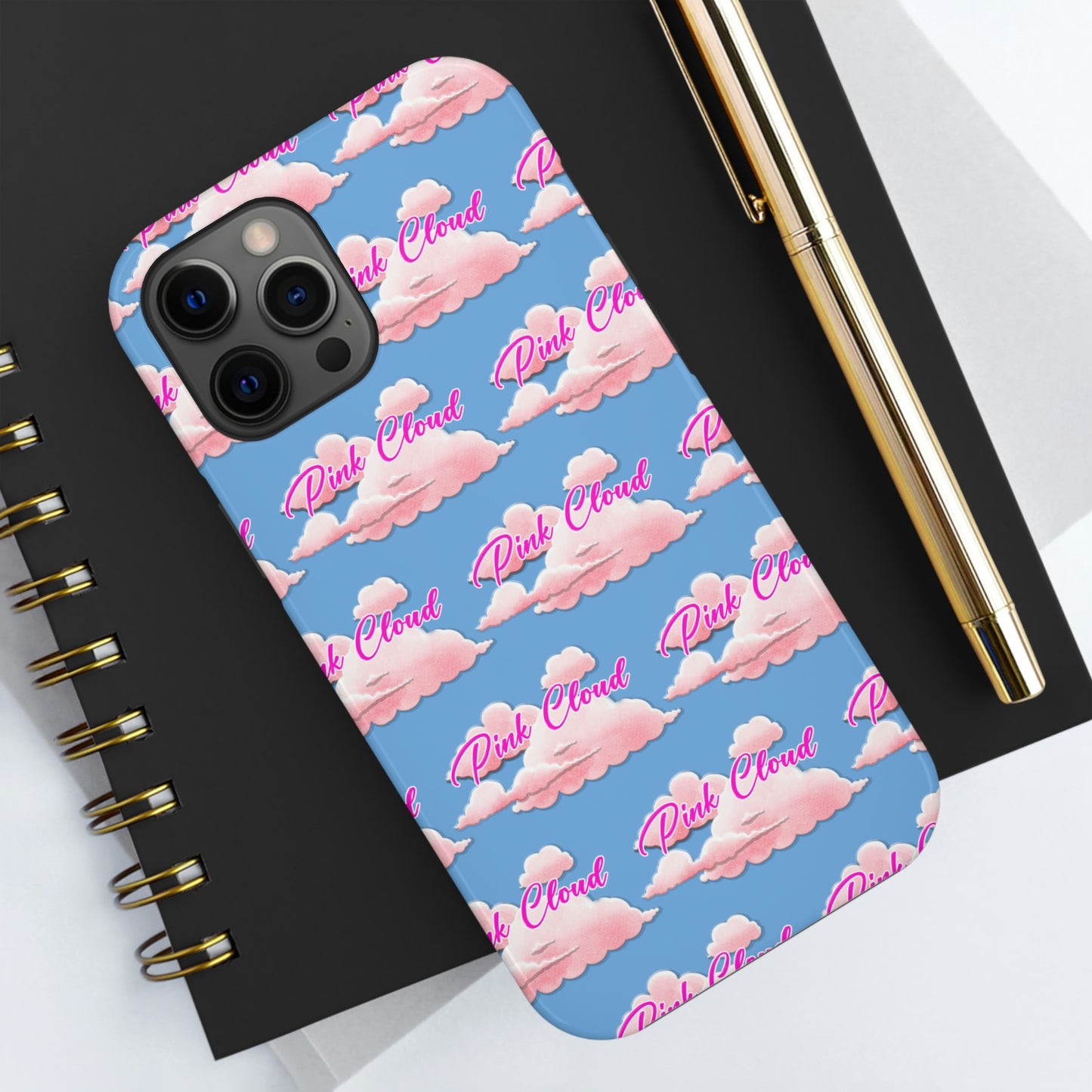 Pink Cloud tough Phone Case, Case-Mate for people in recovery