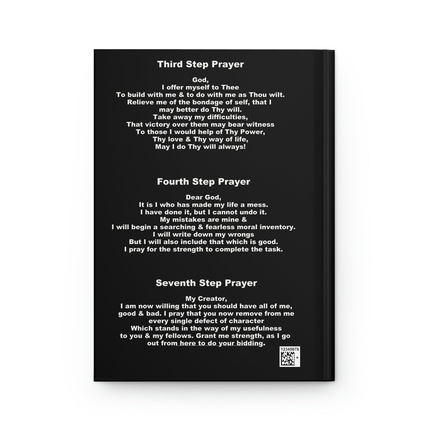 Clean and Serene Step Work Notebook / Journal for people working the 12 steps of Recovery