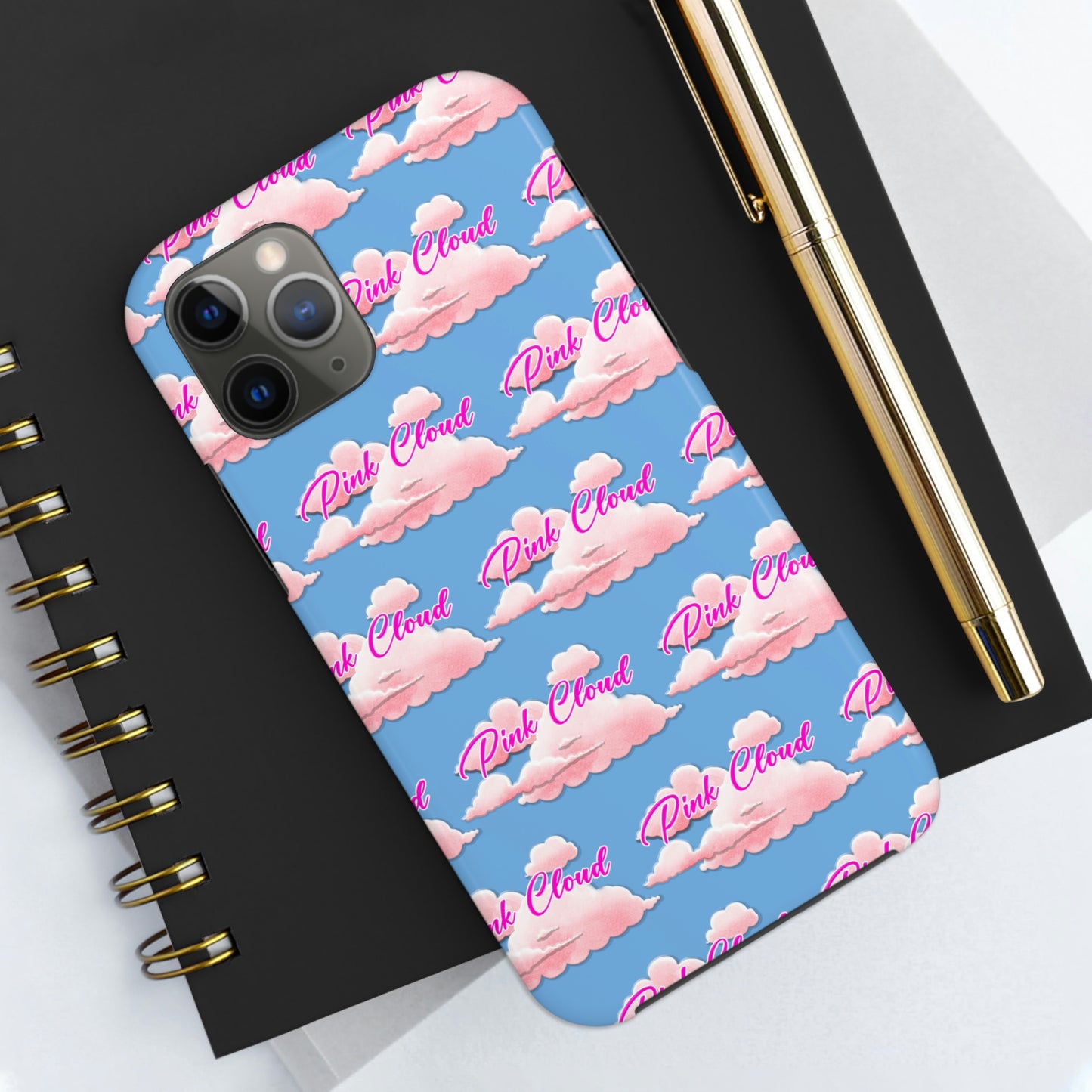 Pink Cloud tough Phone Case, Case-Mate for people in recovery