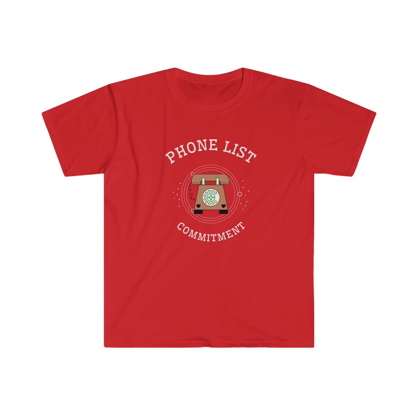 Phone List Commitment Unisex Softstyle T-Shirt