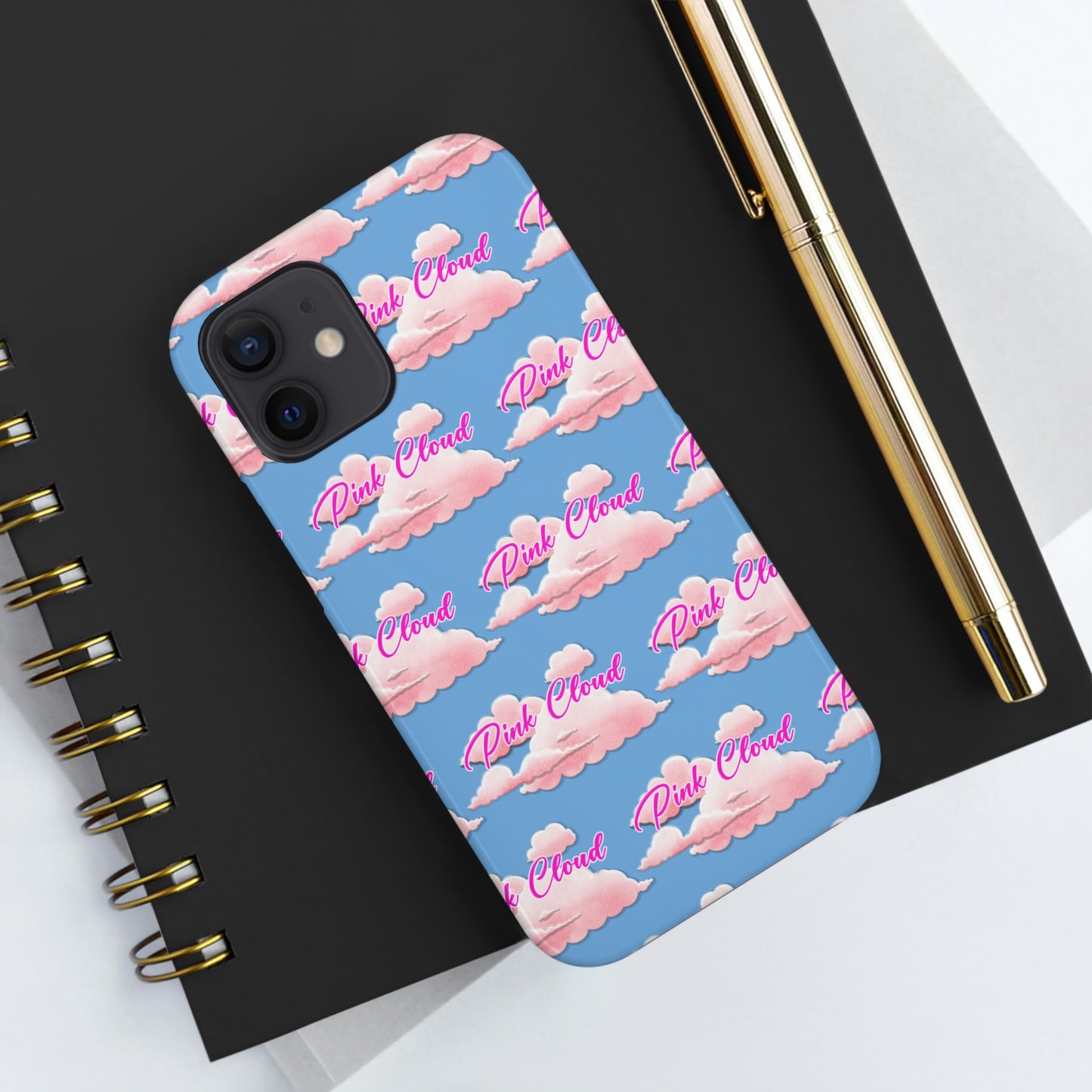 Pink Cloud tough Phone Case, Case-Mate for people in recovery