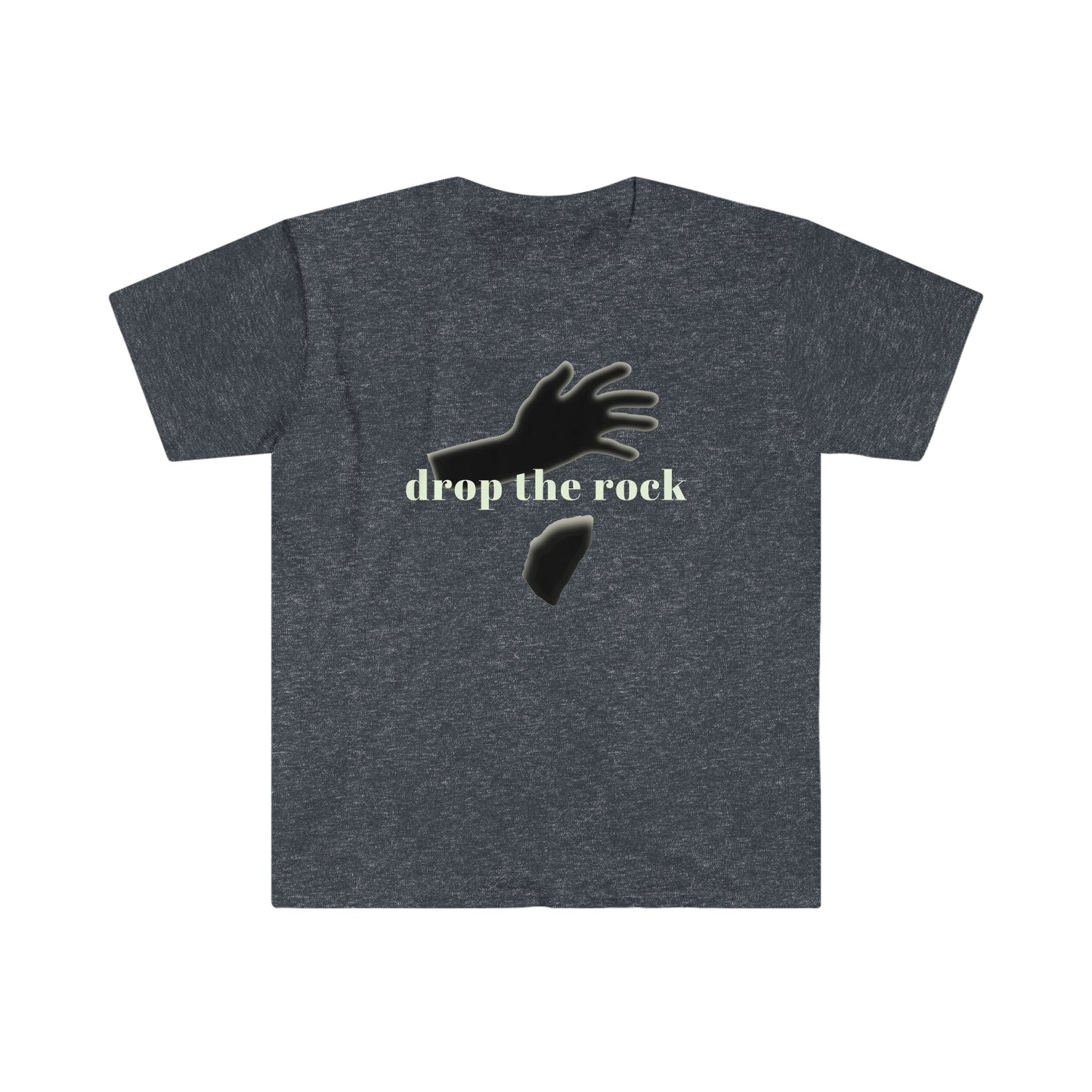 Drop the Rock Unisex Softstyle recovery T-Shirt for sober people