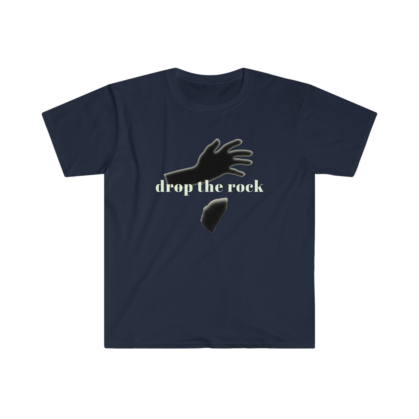 Drop the Rock Unisex Softstyle recovery T-Shirt for sober people