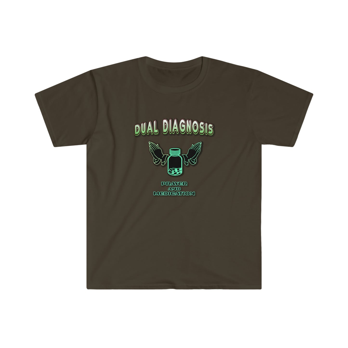 Dual Diagnosis Sober / Recovery / Unisex Softstyle T-Shirt