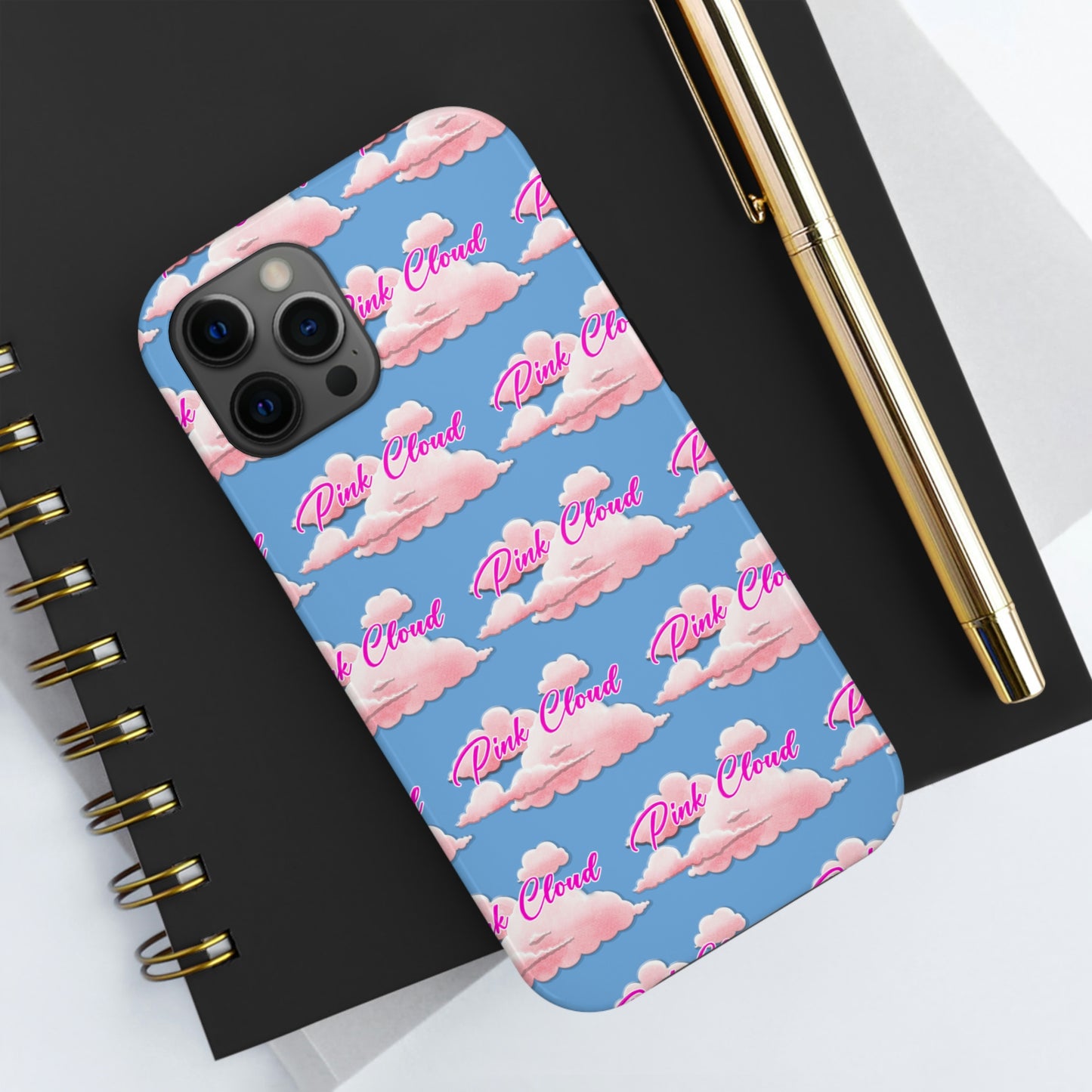 Pink Cloud tough Phone Case, Case-Mate for people in recovery