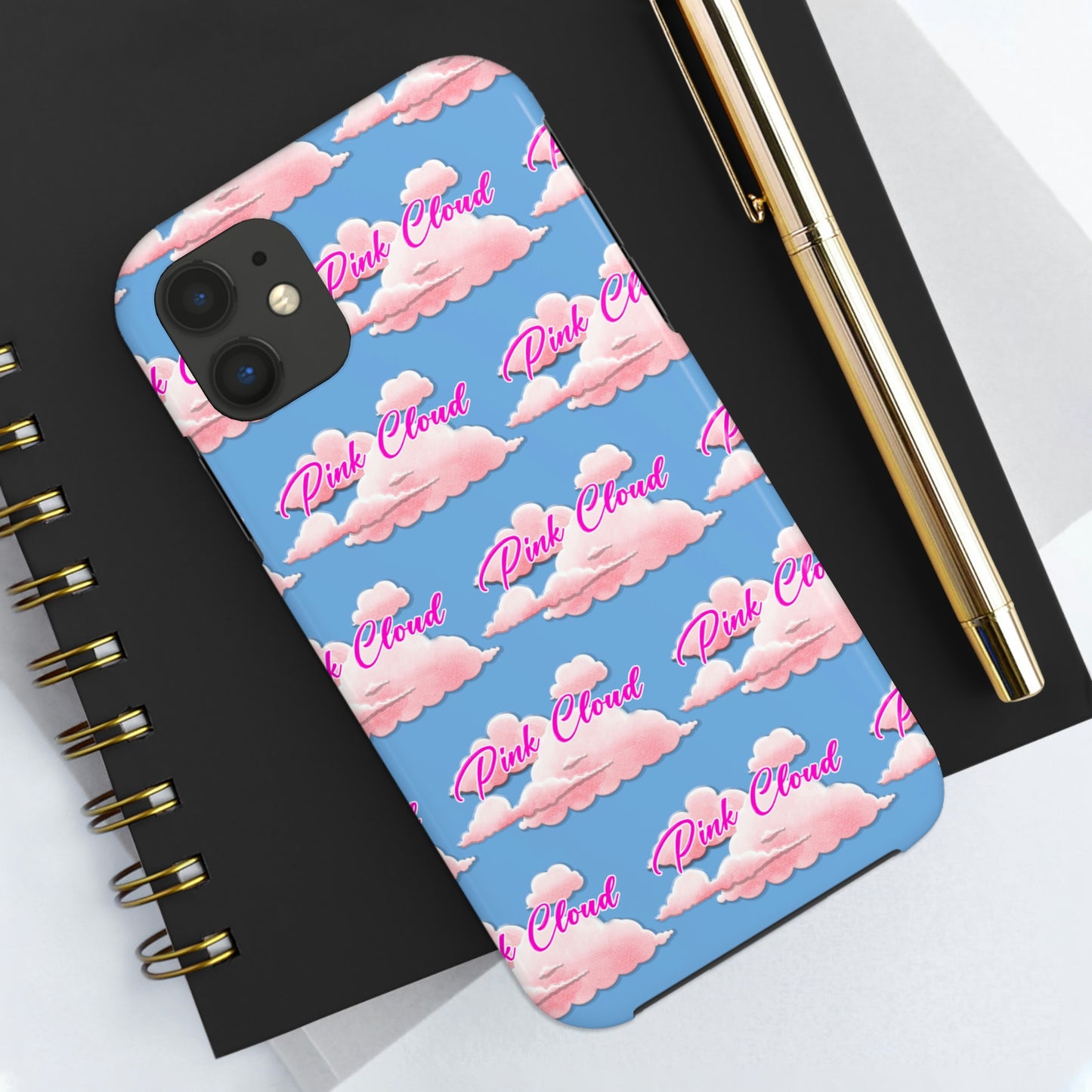 Pink Cloud tough Phone Case, Case-Mate for people in recovery