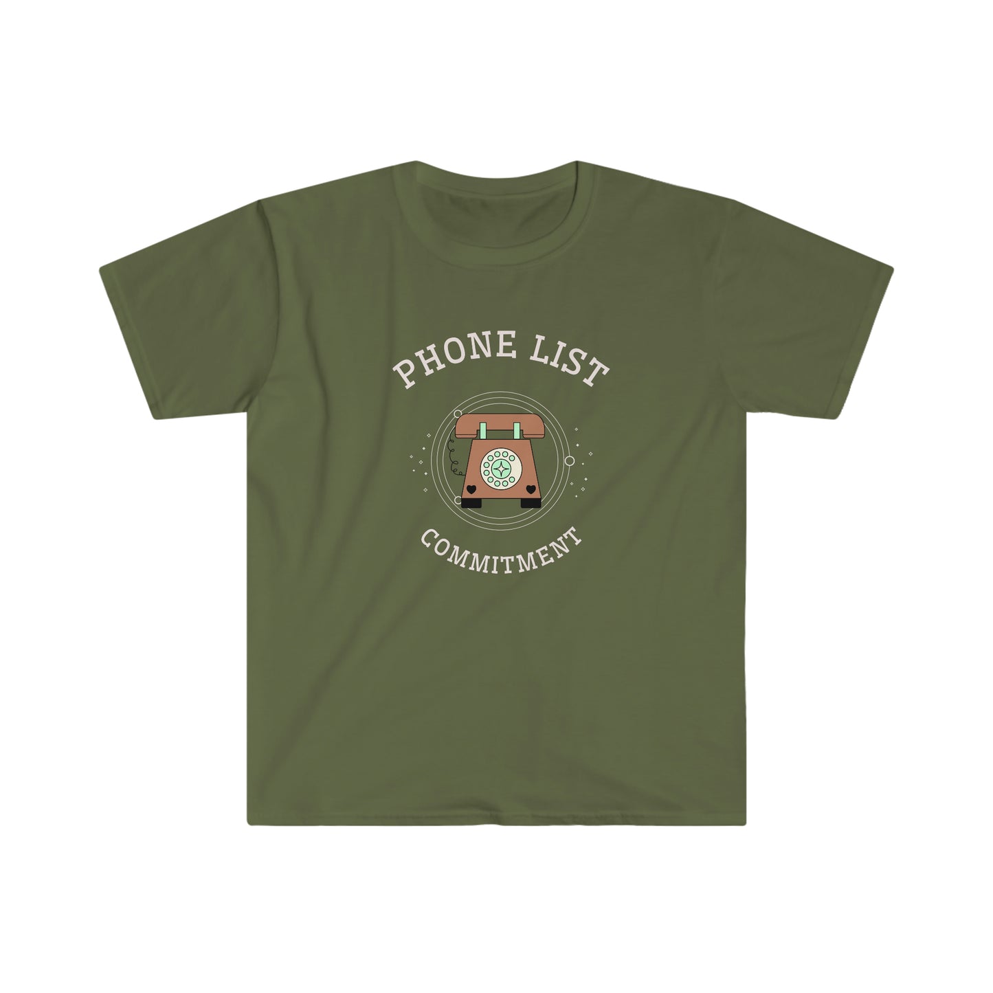 Phone List Commitment Unisex Softstyle T-Shirt