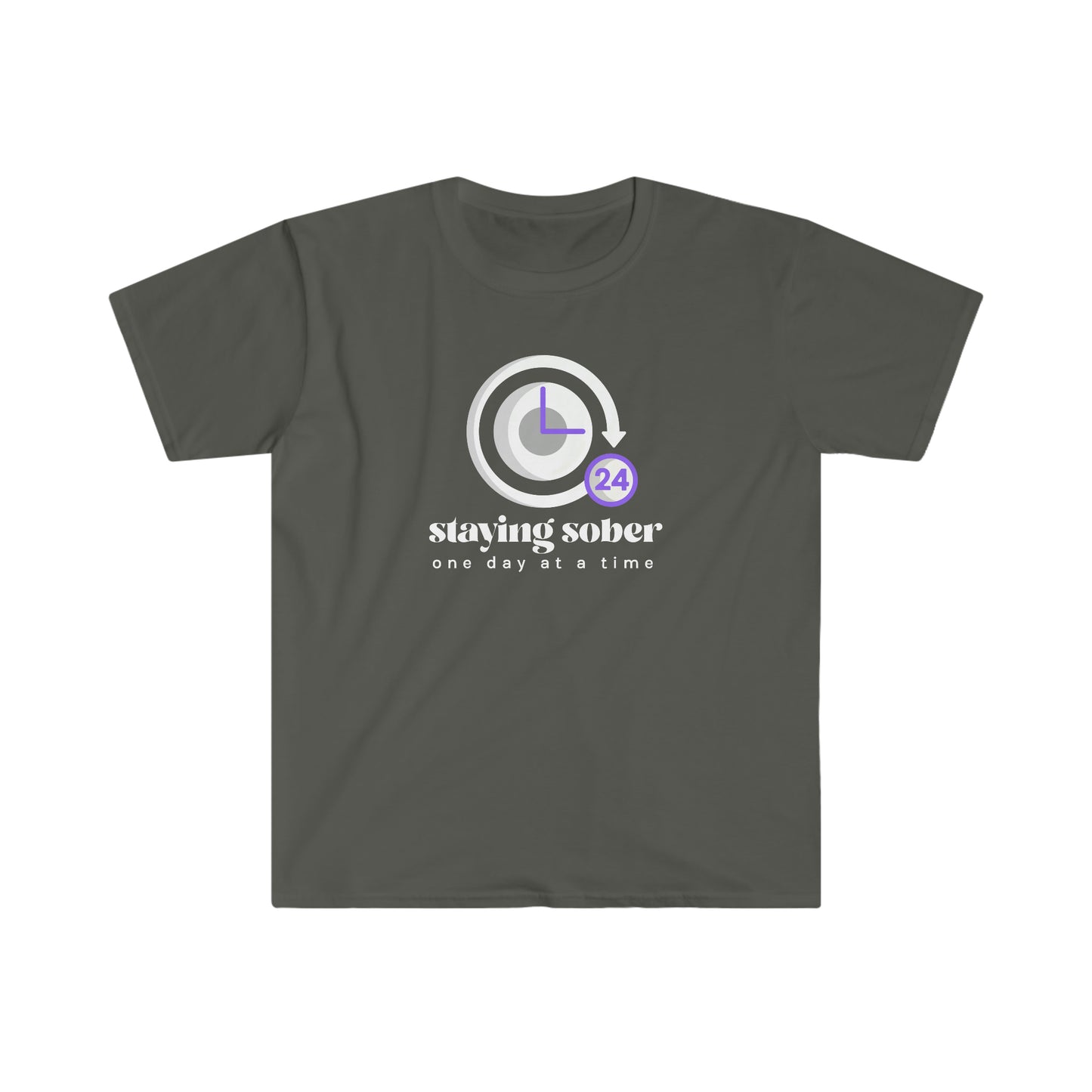 Staying Sober One Day at a Time Unisex Softstyle T-Shirt