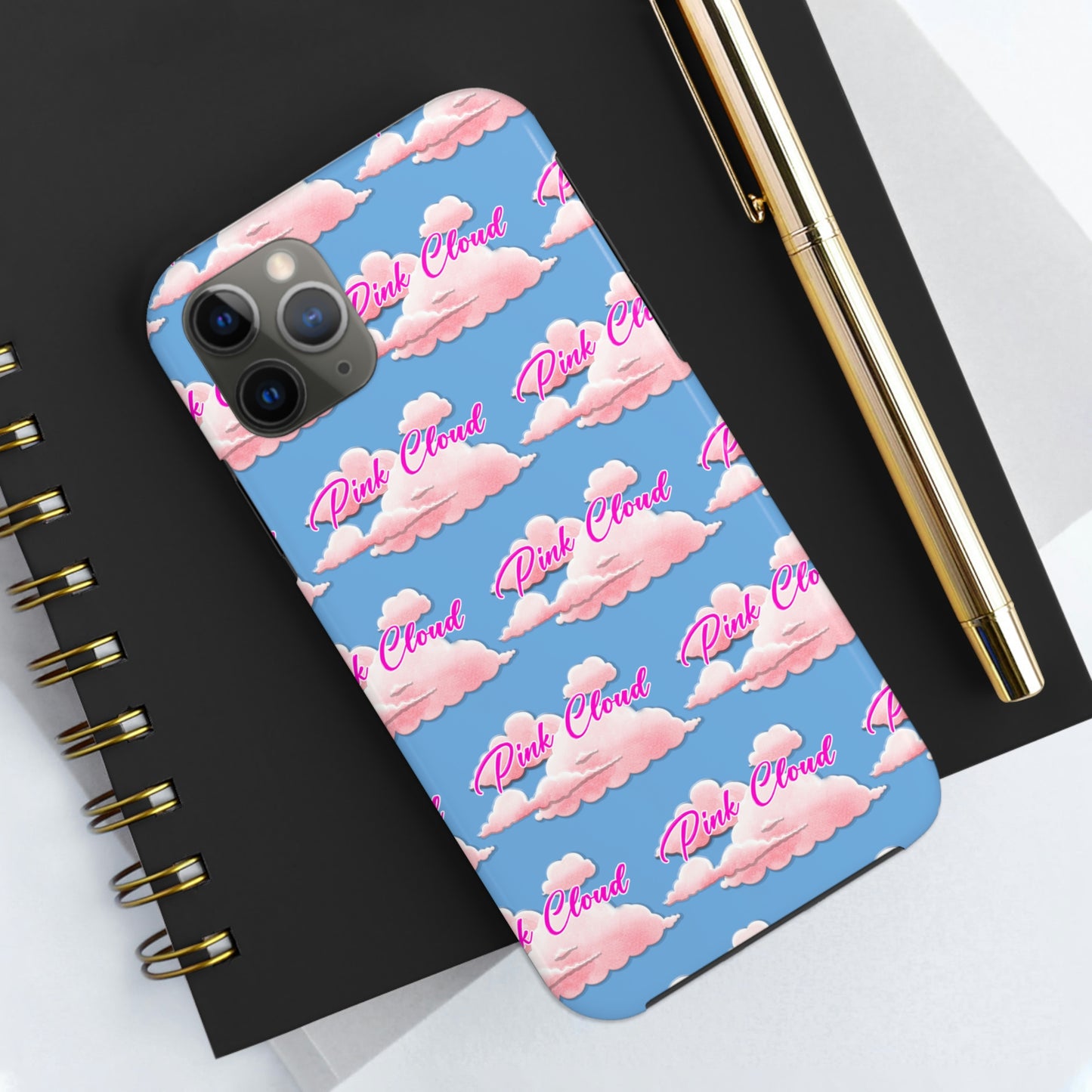 Pink Cloud tough Phone Case, Case-Mate for people in recovery