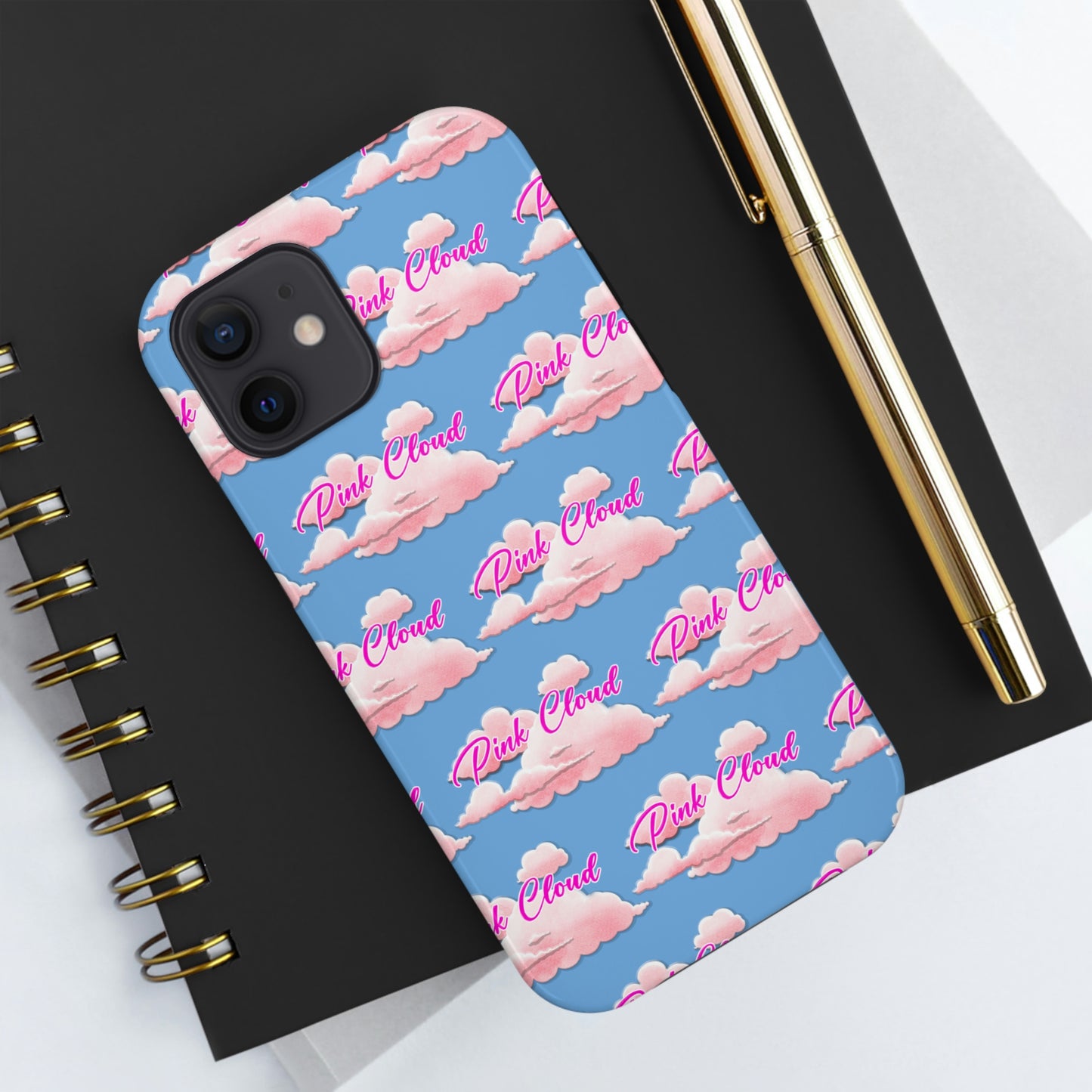 Pink Cloud tough Phone Case, Case-Mate for people in recovery