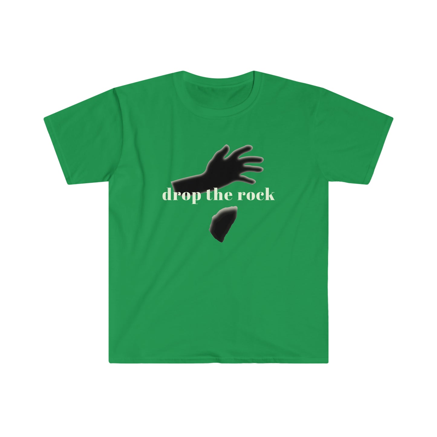 Drop the Rock Unisex Softstyle recovery T-Shirt for sober people