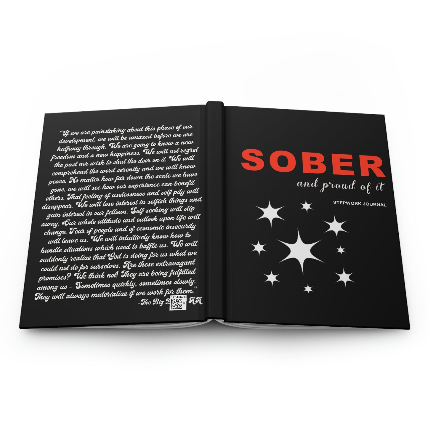 Sober and Proud Step Work Notebook / Journal for people working the 12 steps of Recovery
