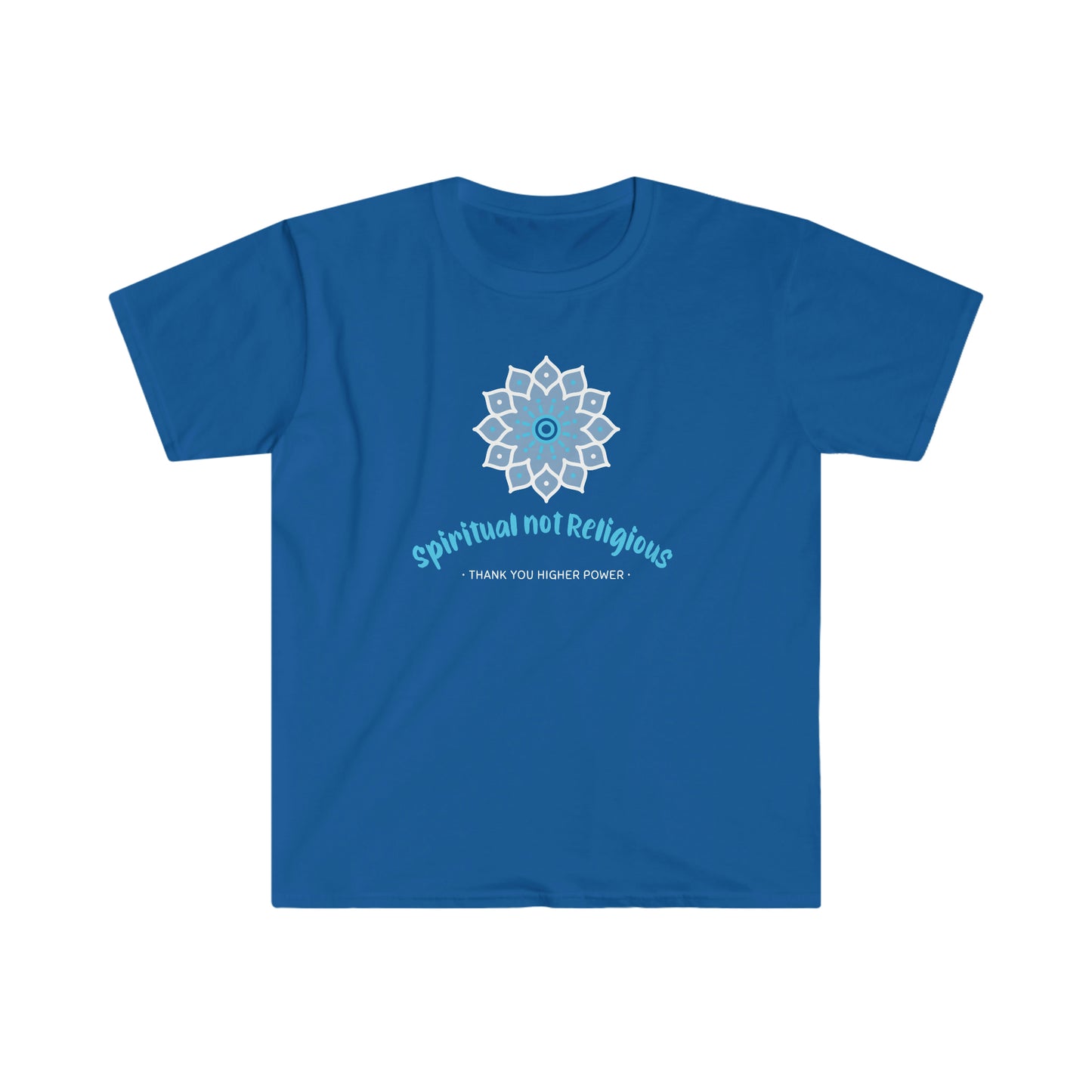 Spiritual Not Religious Unisex Softstyle T-Shirt for sober people in recovery