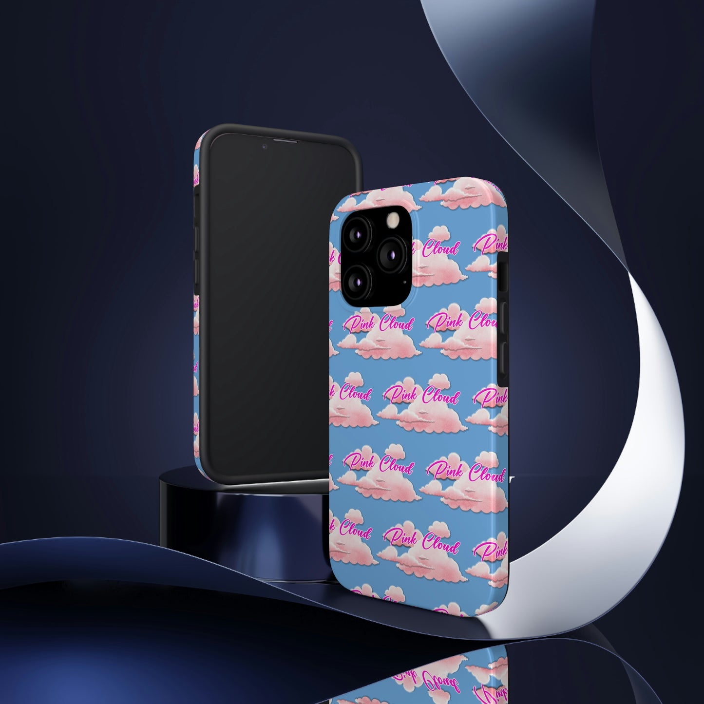 Pink Cloud tough Phone Case, Case-Mate for people in recovery