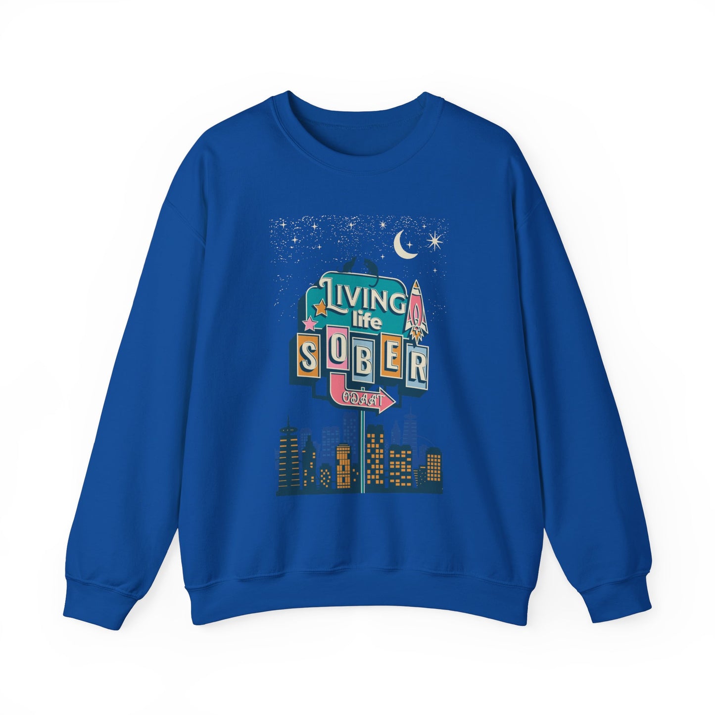 Living Life Sober Unisex Heavy Blend™ Crewneck Sweatshirt