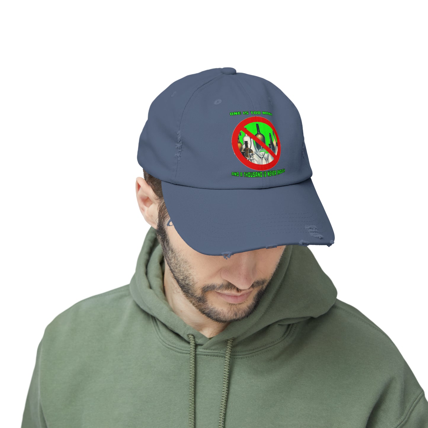 One is Too Many Unisex Distressed Cap