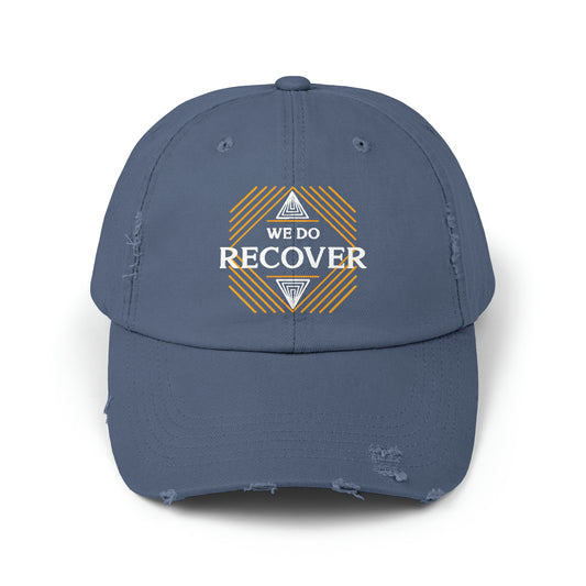 We Do Recover Unisex Distressed Cap
