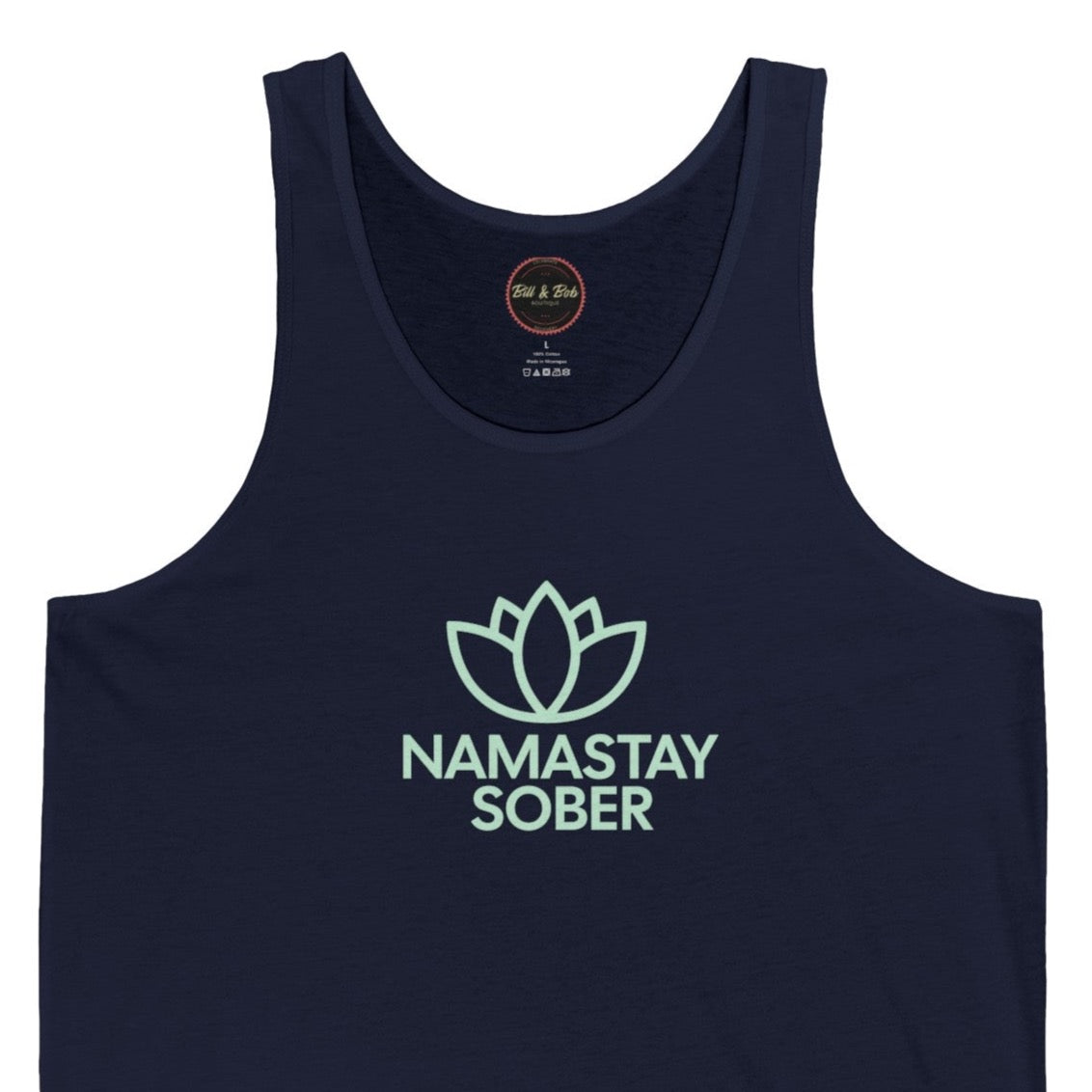 Namastay Sober Unisex Jersey Tank