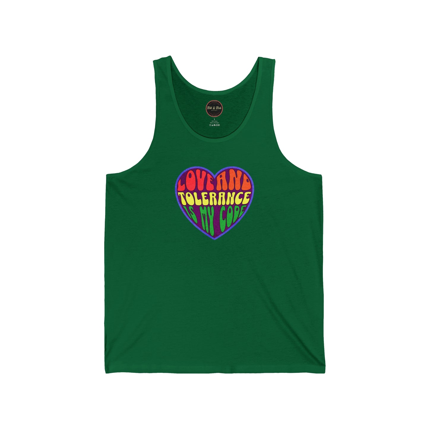 Love and Tolerance Unisex Jersey Tank