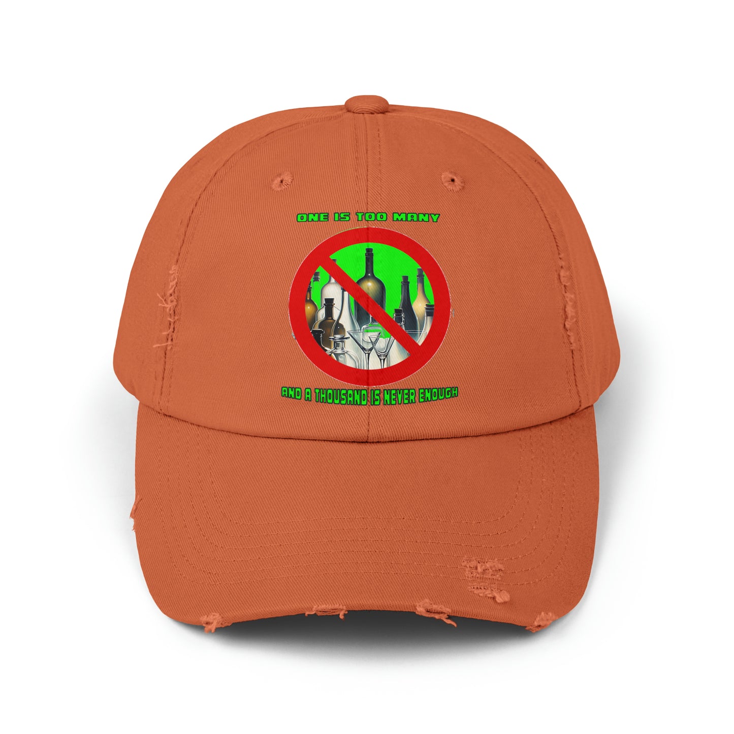 One is Too Many Unisex Distressed Cap