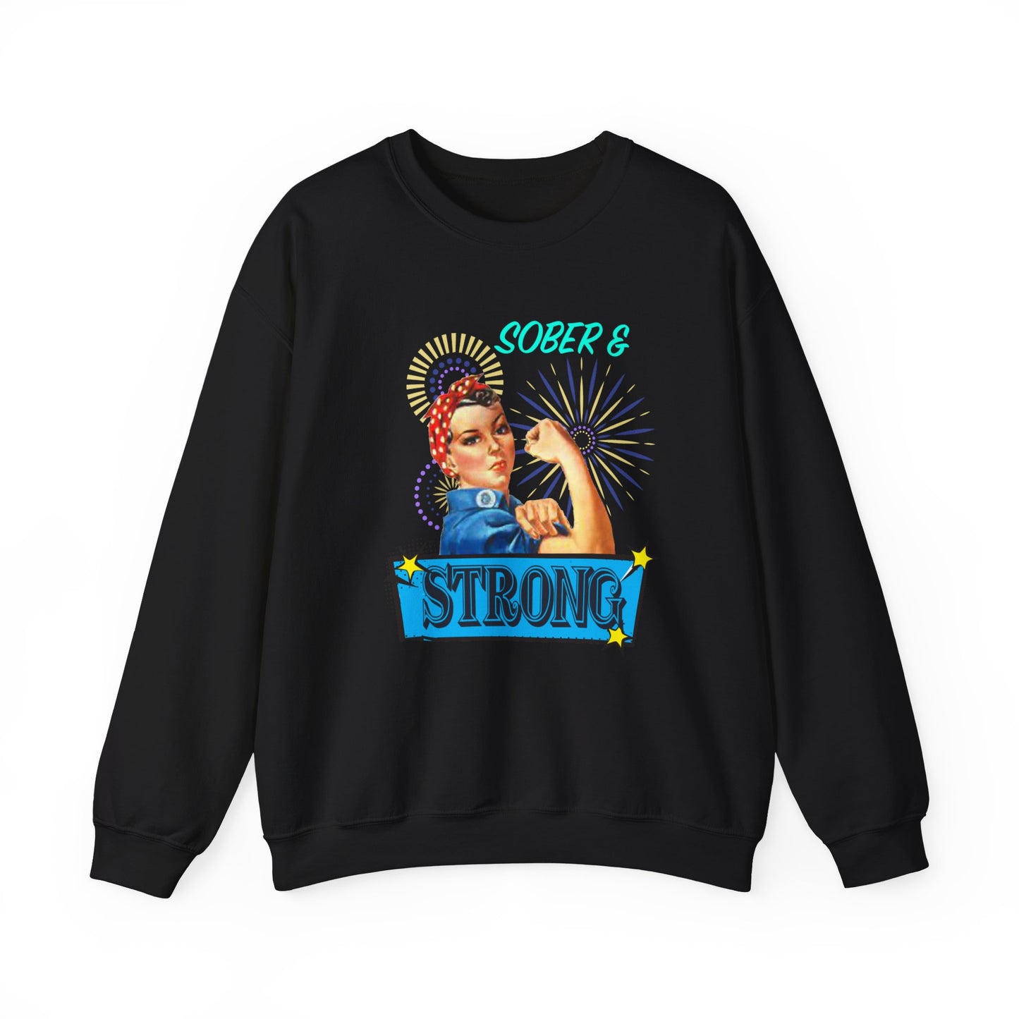 Sober & Strong Vintage Unisex Heavy Blend™ Crewneck Sweatshirt