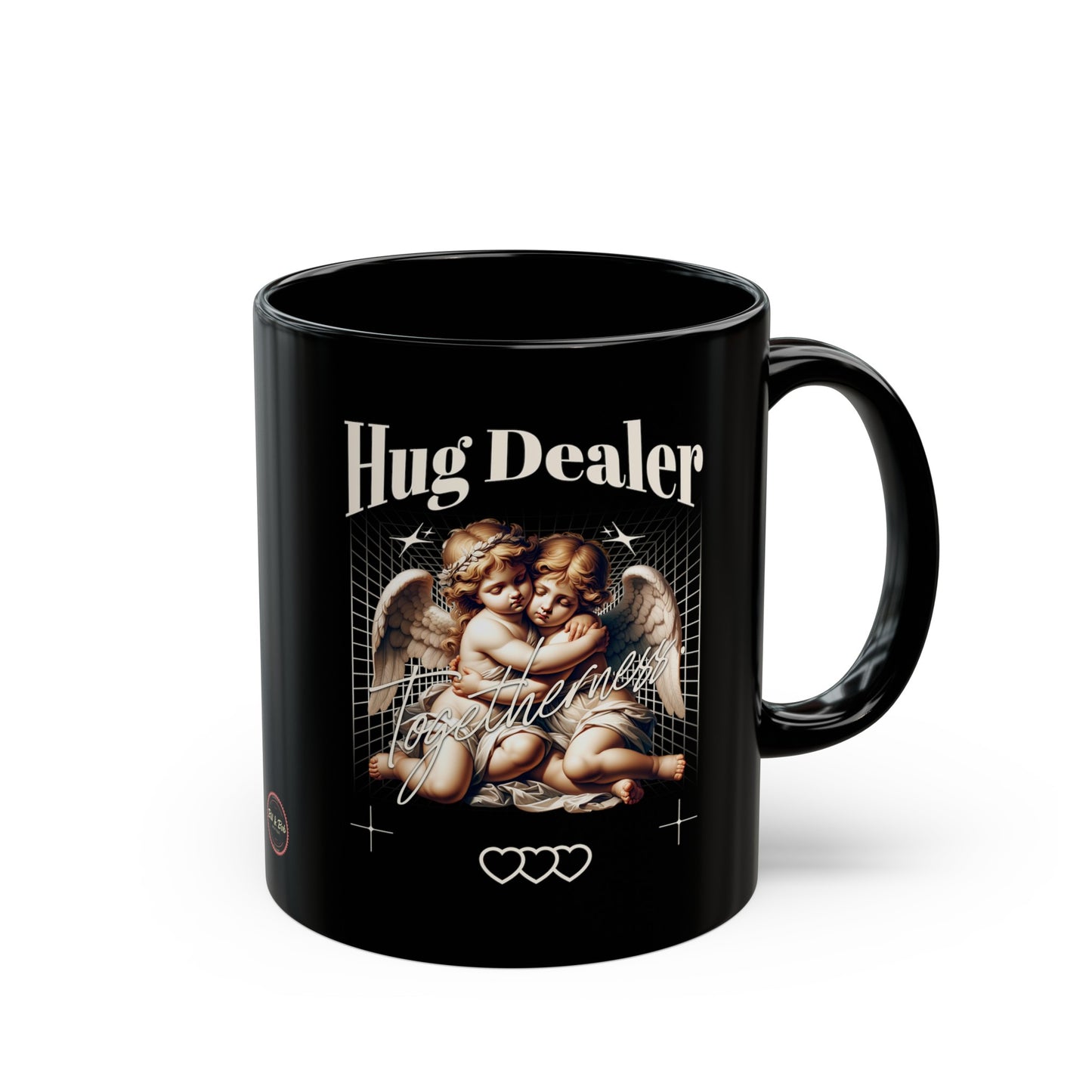 Hug Dealer Black Mug (11oz)