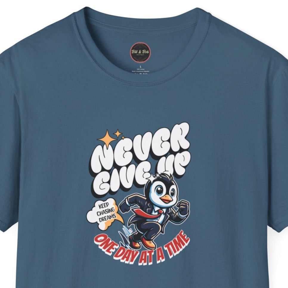 Never Give Up Unisex Softstyle T-Shirt