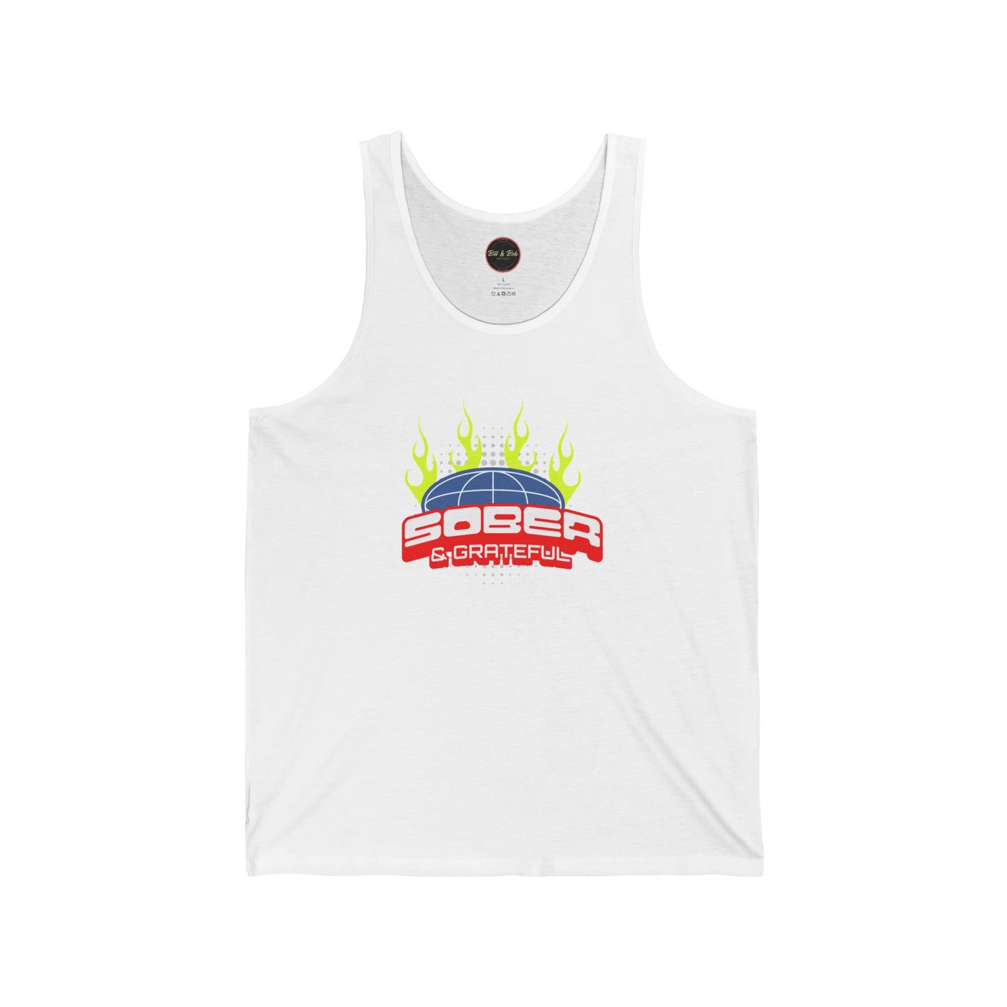 Sober and Grateful Unisex Jersey Tank