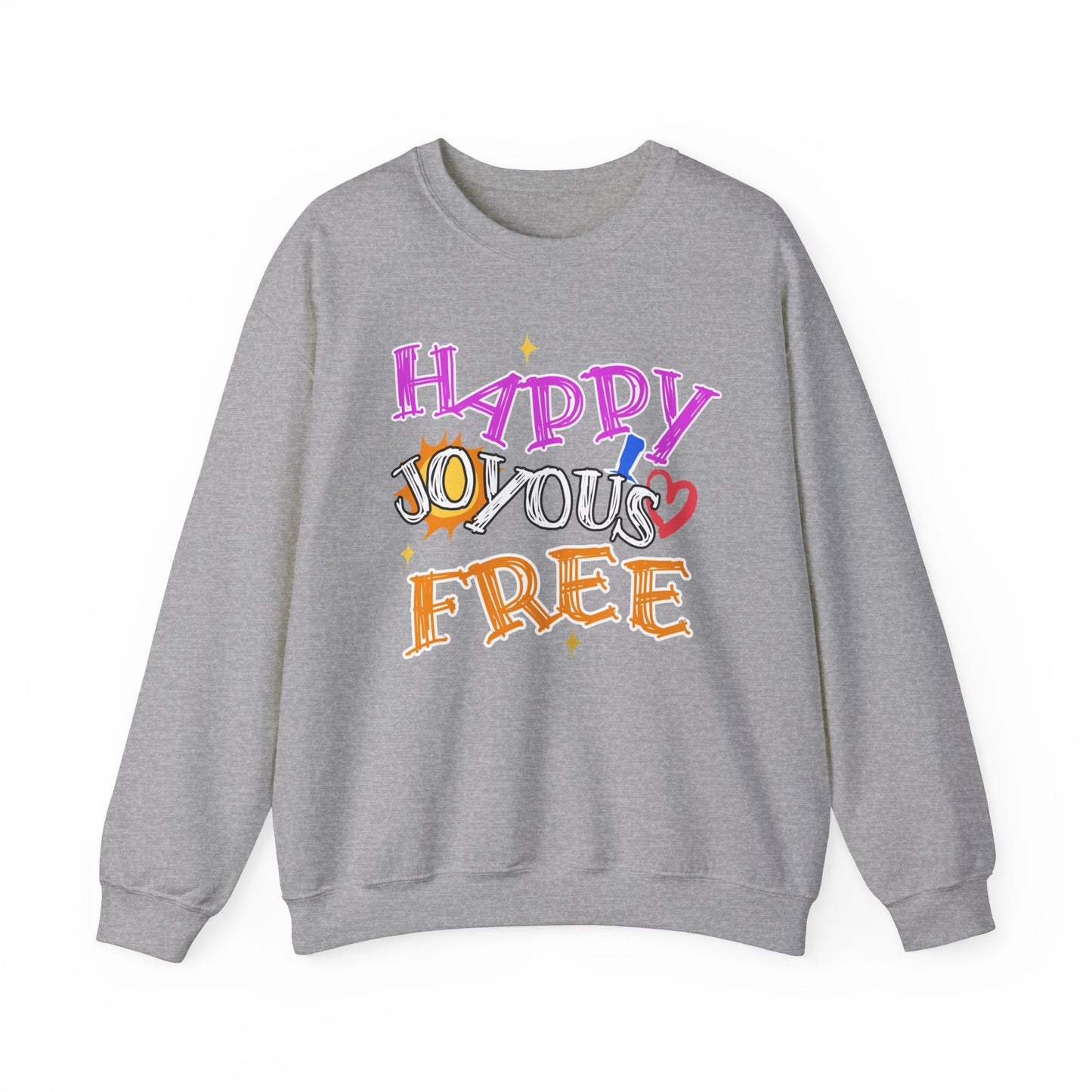 Happy Joyous Free Unisex Heavy Blend™ Crewneck Sweatshirt