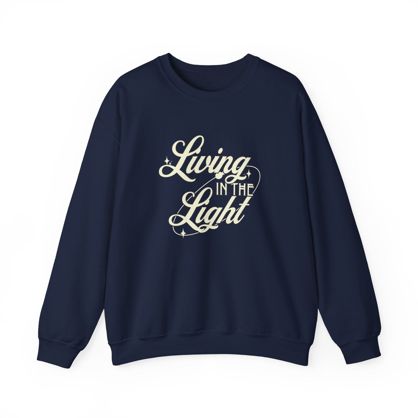 Living in the Light Unisex Heavy Blend™ Crewneck Sweatshirt