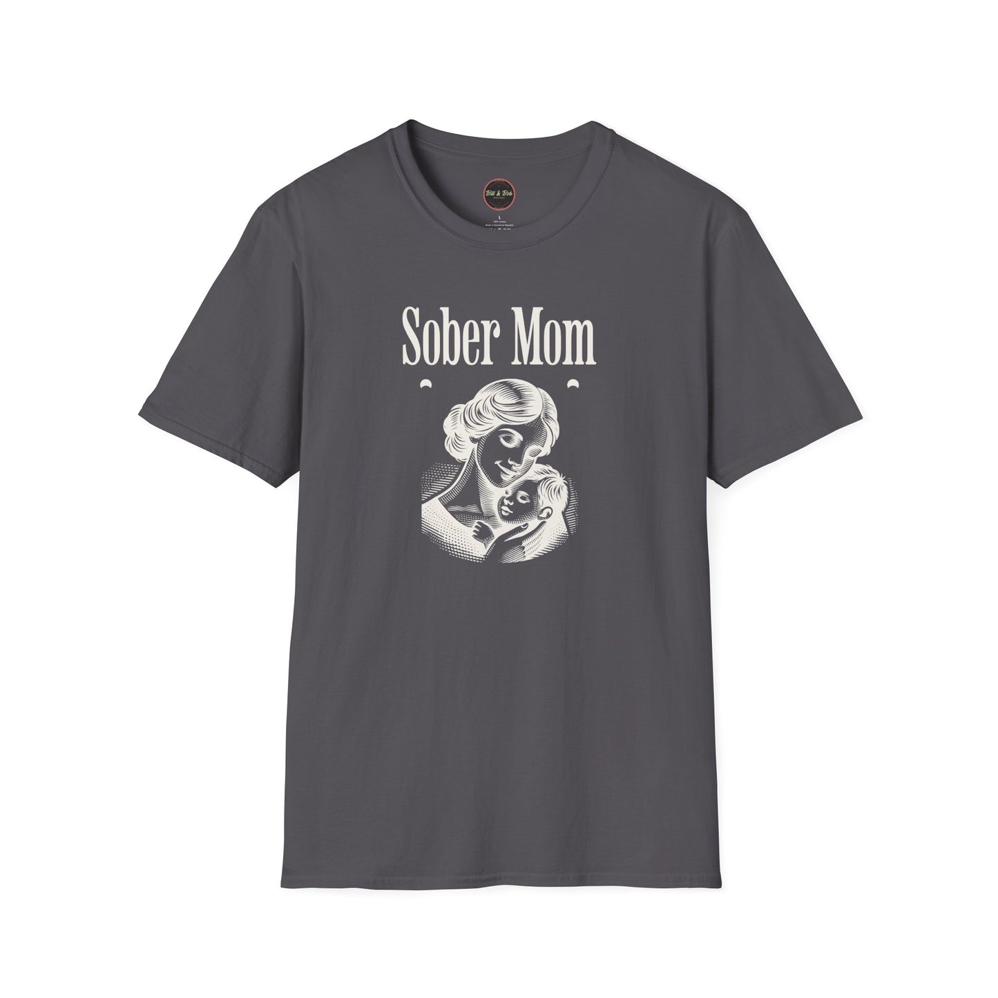 Sober Mom Unisex Softstyle T-Shirt