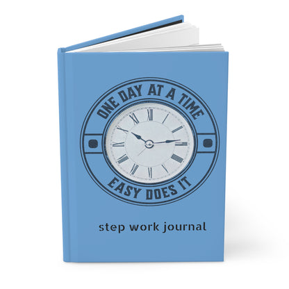 One Day at a Time Clock Hardcover Journal Matte