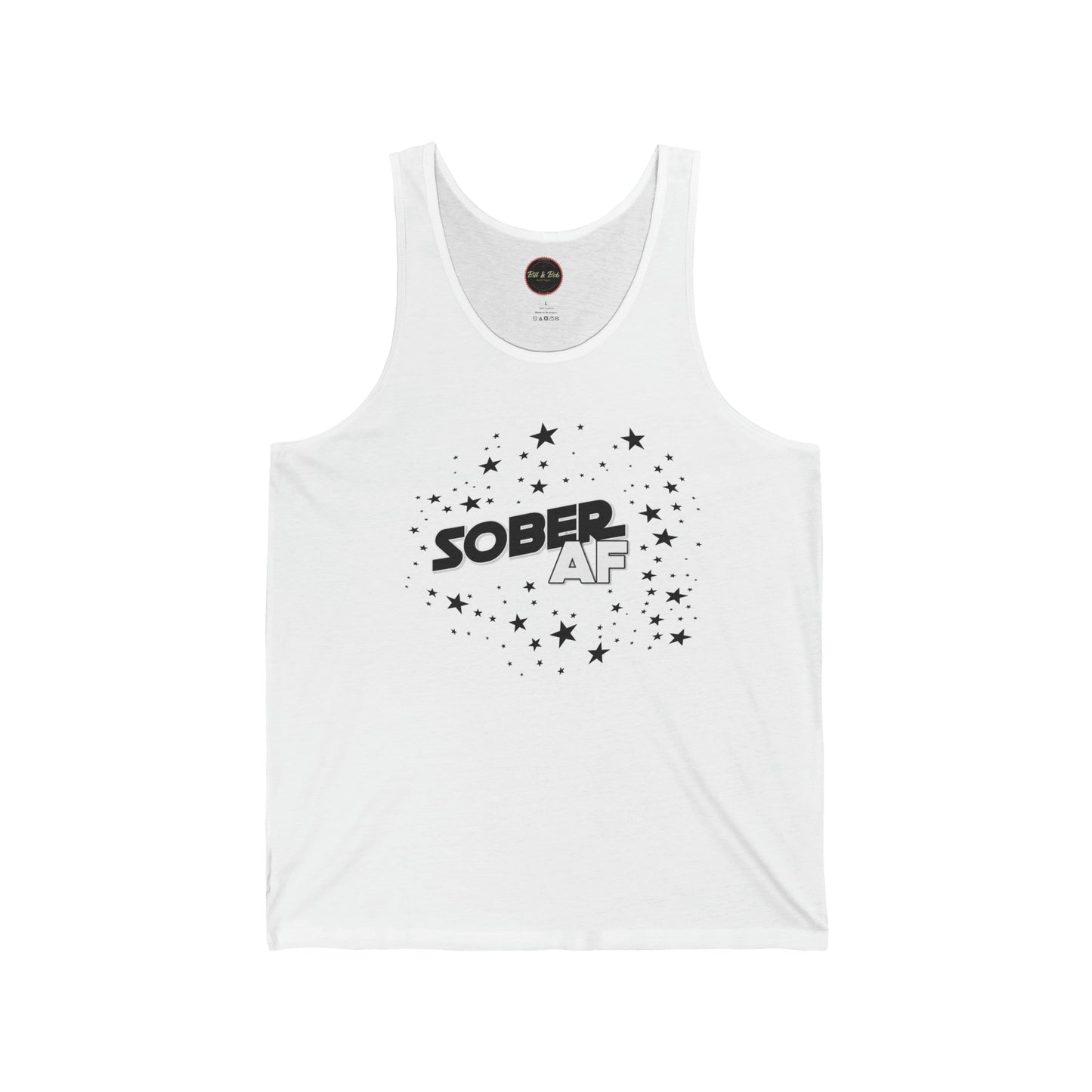 Sober AF Unisex Jersey Tank