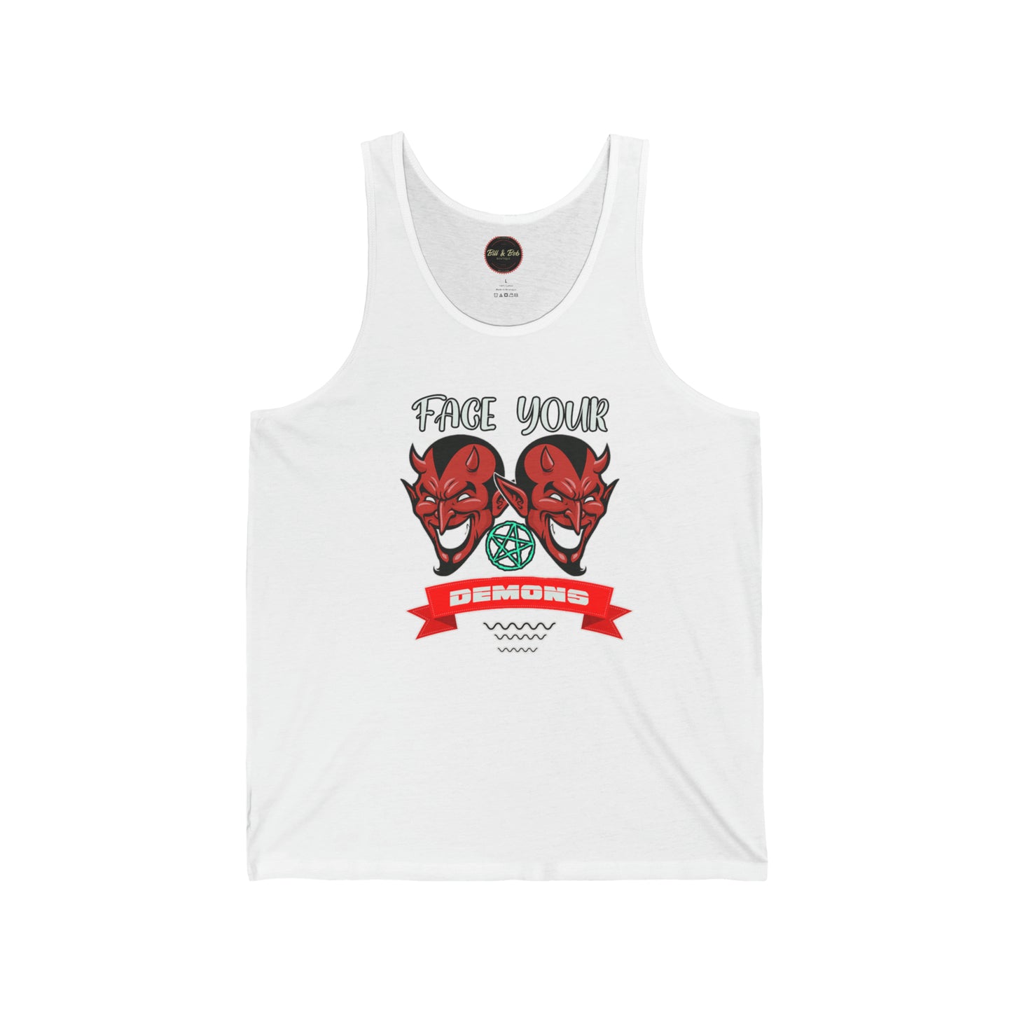 Face Your Demons Unisex Jersey Tank