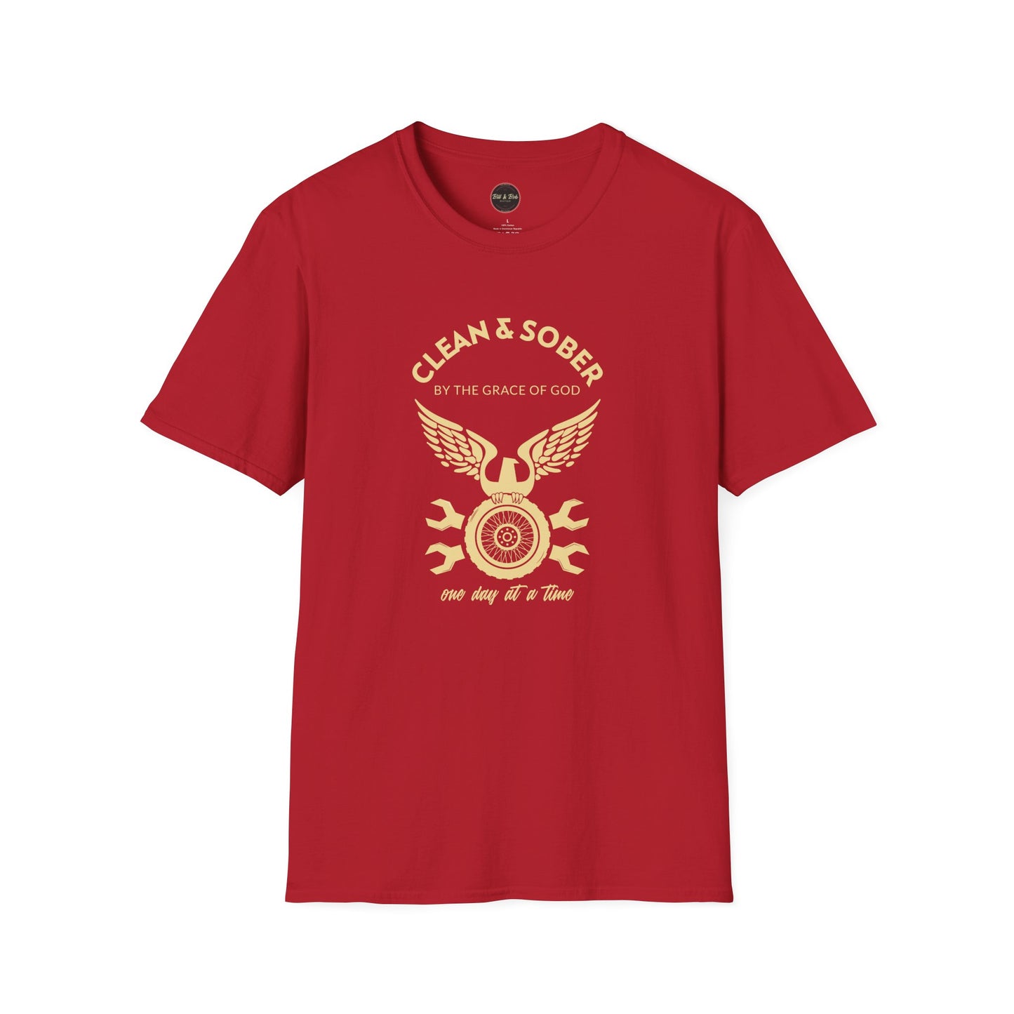 Clean and Sober by the Grace of God Unisex Softstyle T-Shirt